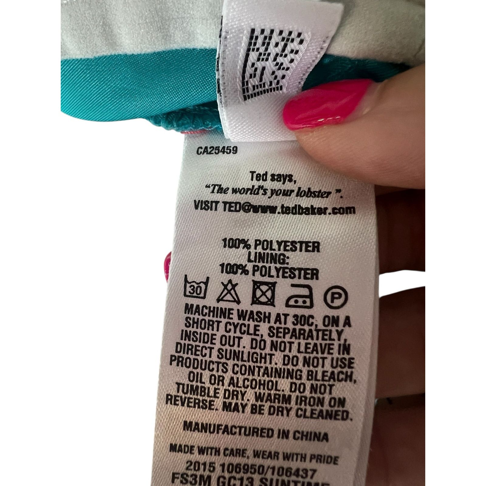 Ted Baker Ted Baker London Teal White Lobster Swim Shorts 6 (XXL) Size US 40 / EU 56 - 13 Thumbnail