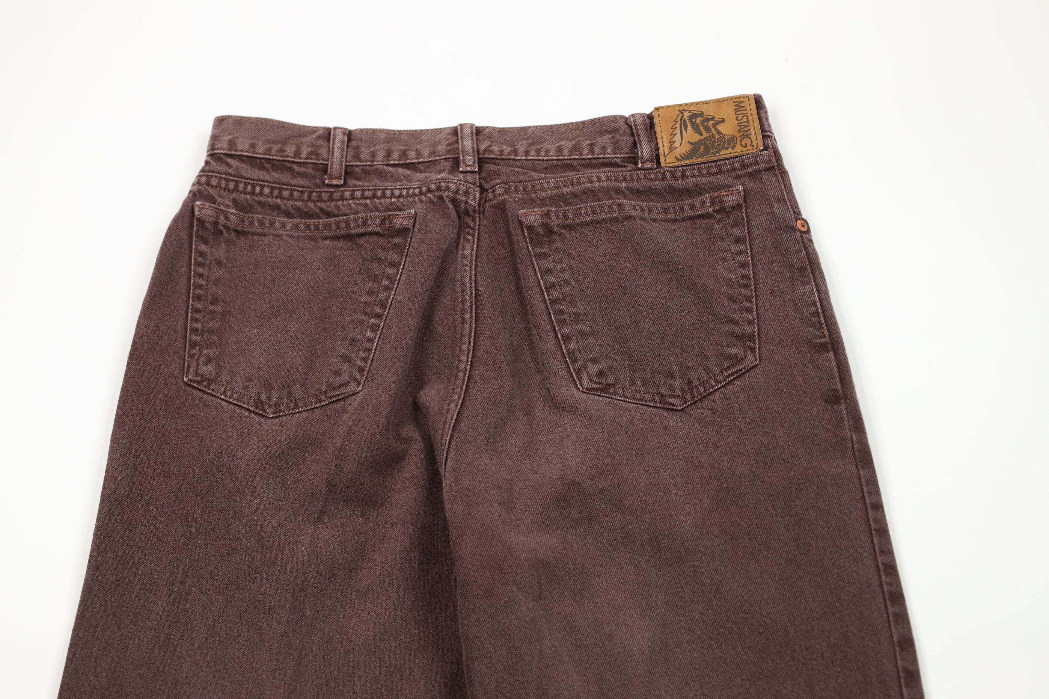 Vintage Vintage 90s Streetwear Straight Leg Denim Jeans Brown Cotton Size US 32 / EU 48 - 12 Thumbnail