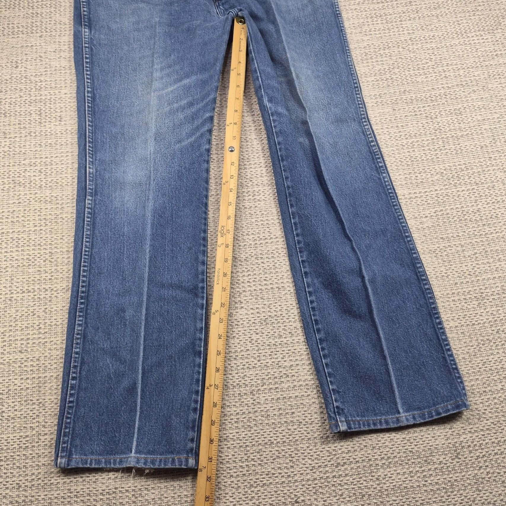 Wrangler VINTAGE Wrangler Cowboy Cut Jeans Mens 40x34 Blue Slim Straight Denim USA Pants Size US 40 / EU 56 - 4 Thumbnail