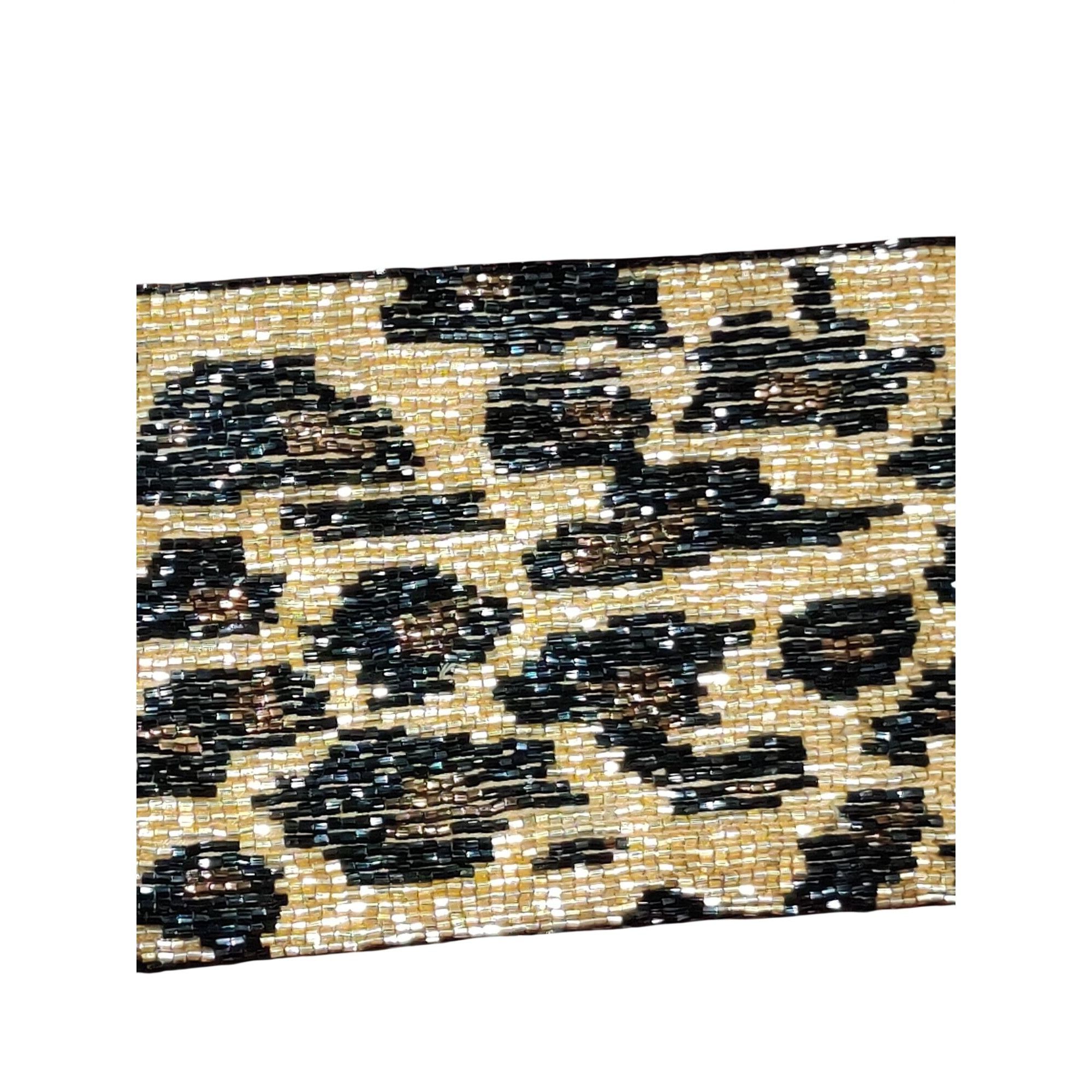 Neiman Marcus Neiman Marcus Womens Clutch Gold Black Brown Beaded Clutch L Size ONE SIZE - 3 Thumbnail