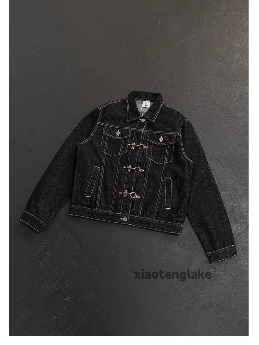 Vintage Unisex denim yuppie hippie work outdoor sports jacket Size US XXL / EU 58 / 5 - 4 Thumbnail