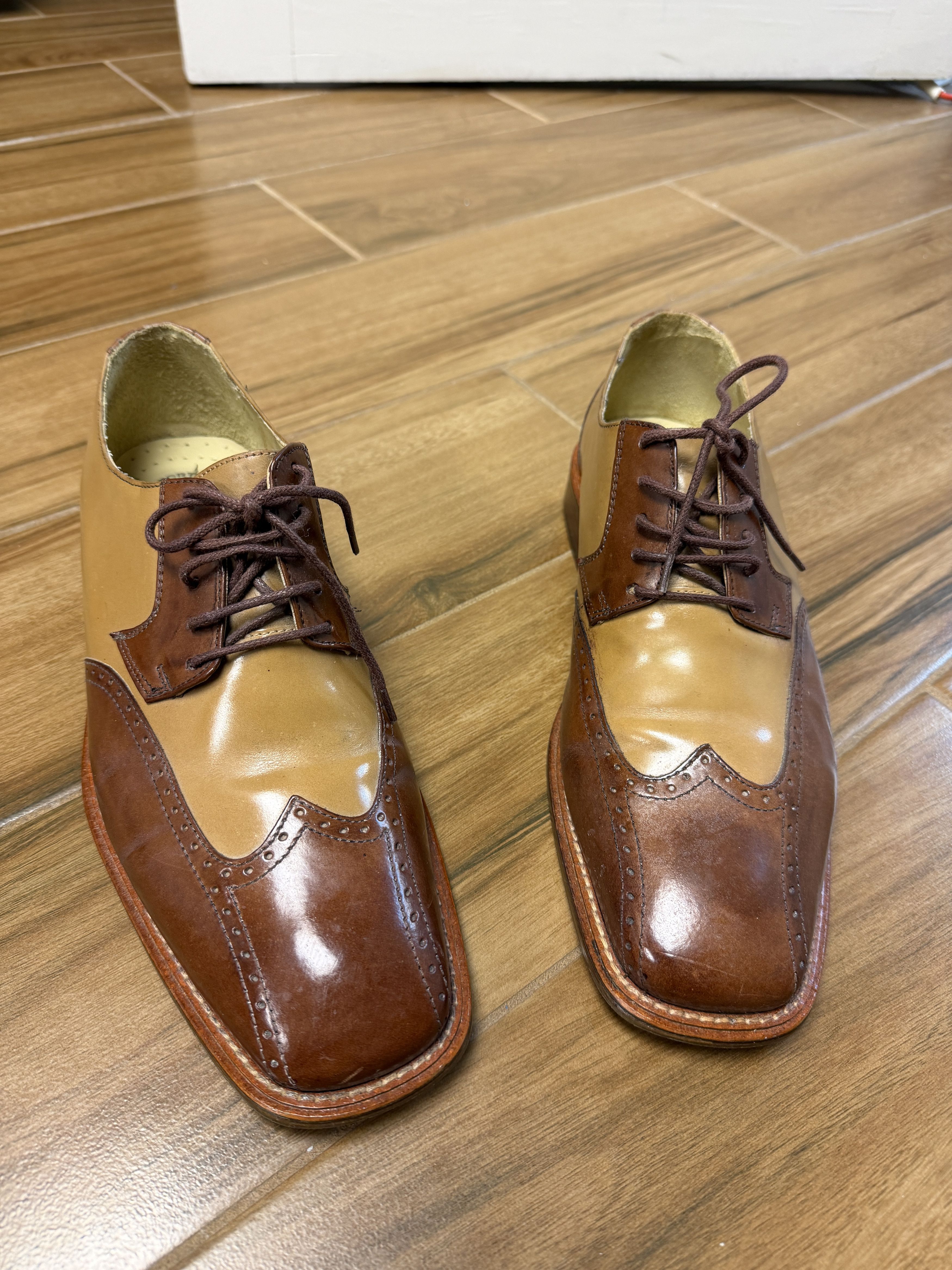Stacy Adams Stacy Adams Men's Brown Oxford Shoes Size 10 Size US 10 / EU 43 - 1 Thumbnail