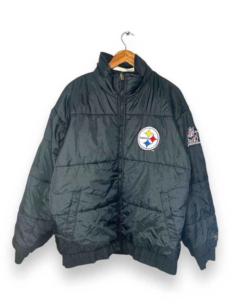 Pro Player Vintage 90s Pittsburgh Steelers NFL Reversible Insulated Pu Size US L / EU 52-54 / 3 - 3 Thumbnail