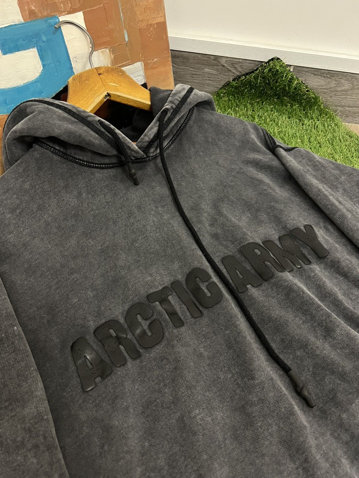 Japanese Brand Arctic Army Faded Big Logo Hoodie Made In Portugal Size US S / EU 44-46 / 1 - 6 Thumbnail