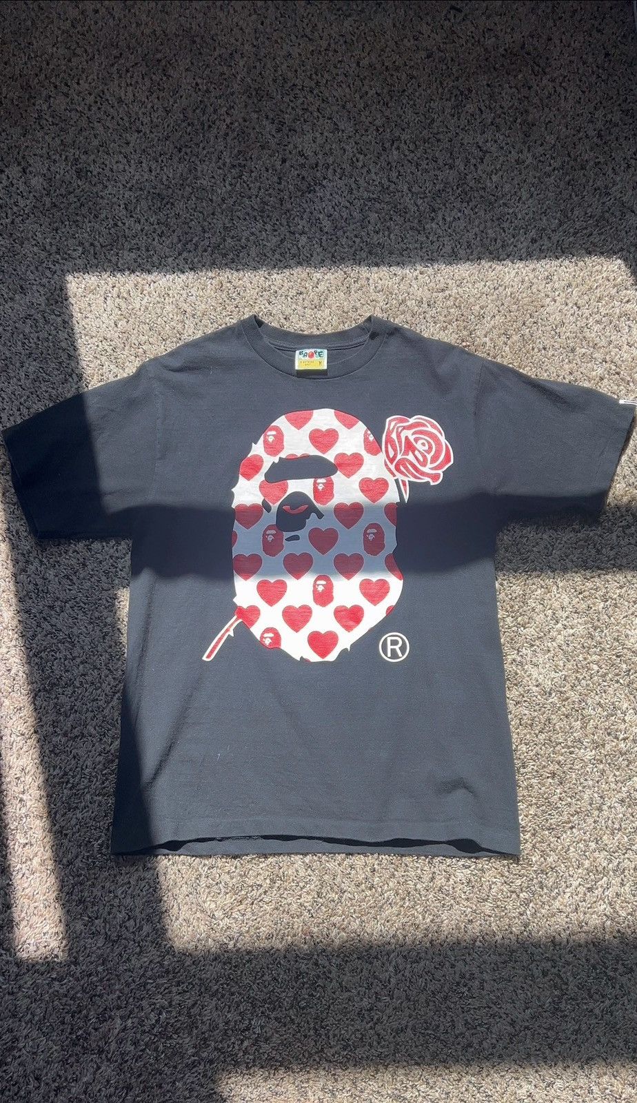 Bape Bape Valentine ape head tee Size US M / EU 48-50 / 2 - 1 Thumbnail