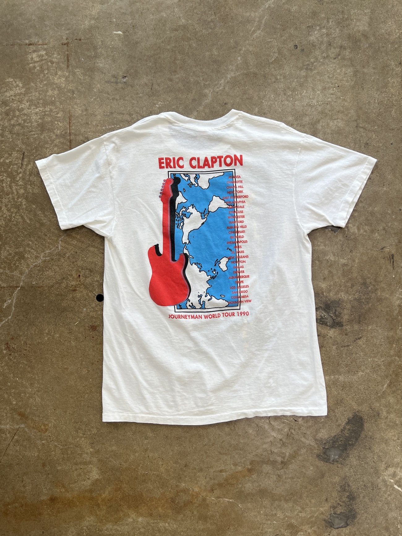 Band Tees Vintage 90s Eric Clapton Journeyman Concert Tee XL Size US XL / EU 56 / 4 - 5 Thumbnail