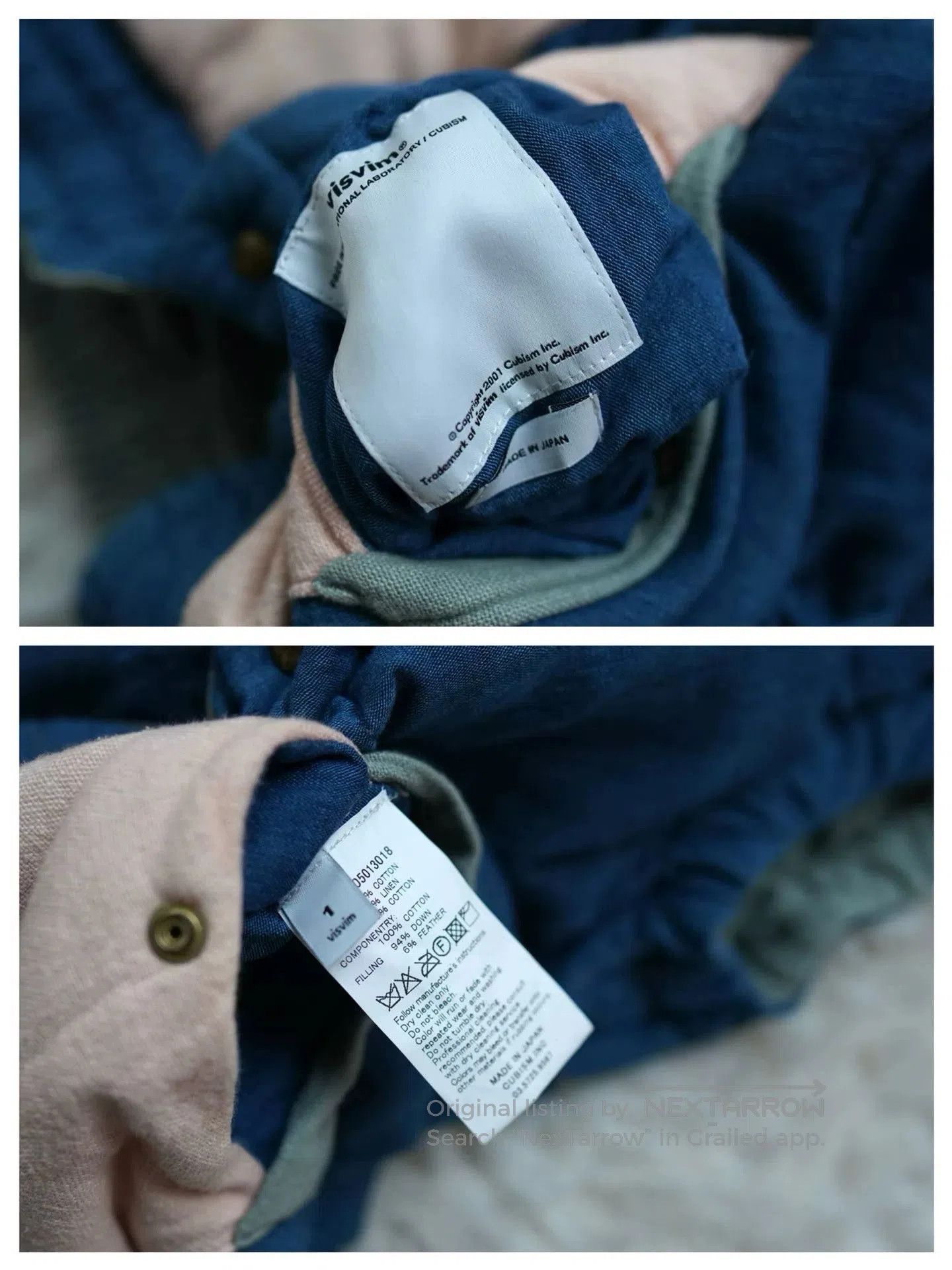 Visvim VISVIM Blue Padded Reversible Vest. Size US S / EU 44-46 / 1 - 7 Thumbnail