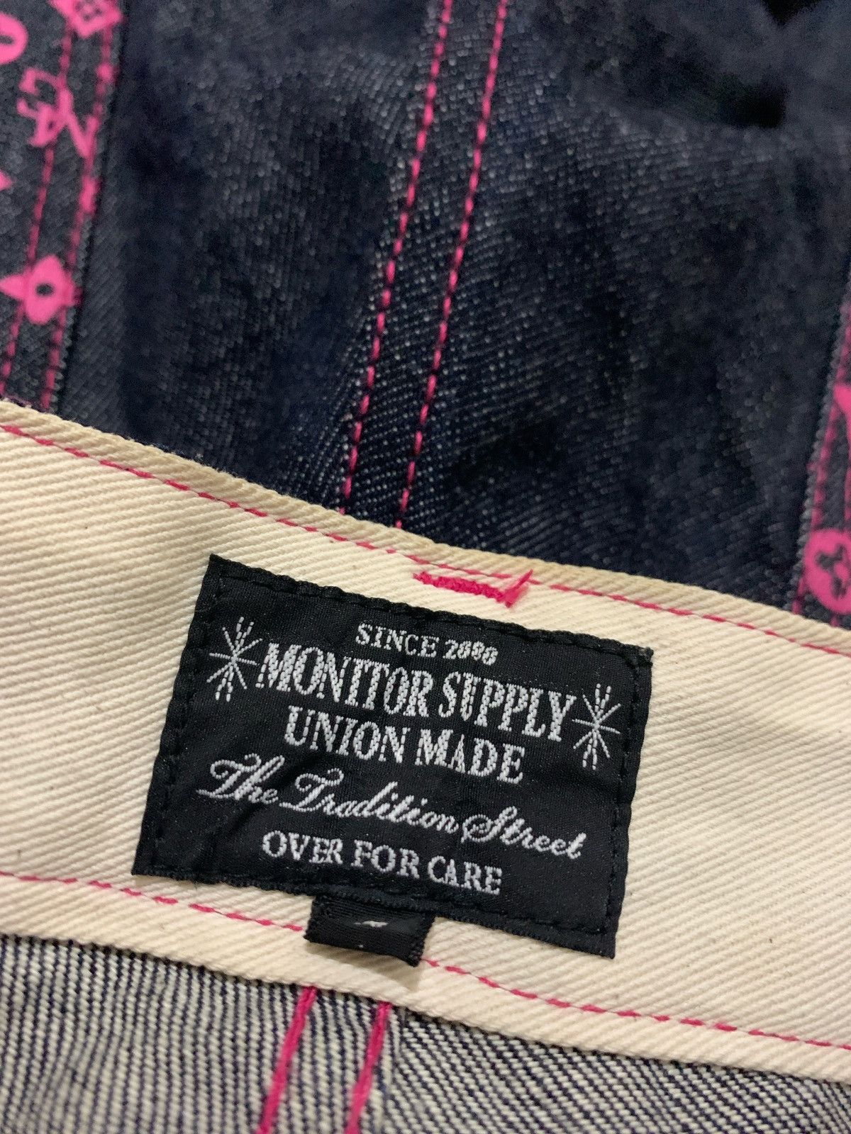 Hysteric Glamour × Japanese Brand Monitor Supply Union Made Denim Jeans Size US 32 / EU 48 - 8 Thumbnail