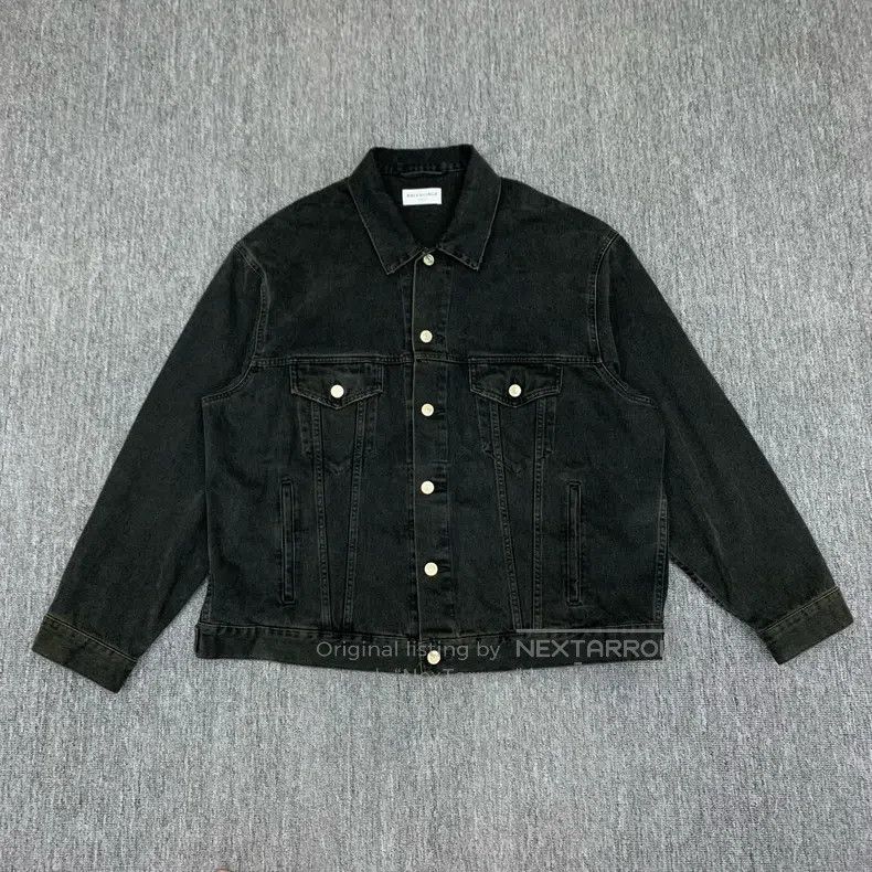Balenciaga Balenciaga Black double B glow-in-the-dark graffiti denim Size US S / EU 44-46 / 1 - 1 Thumbnail