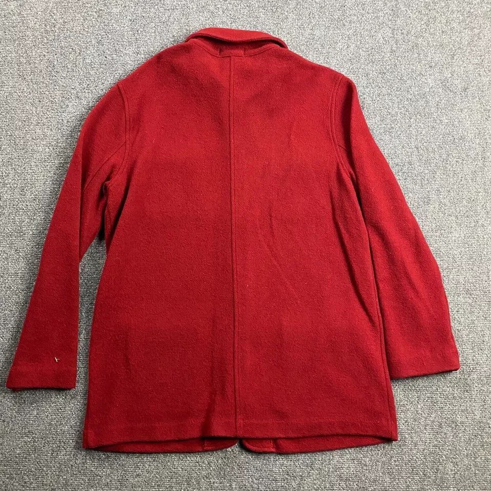 Jones New York × Vintage Jones New York Coat Women's Red Front Pockets Wool Blend M Size M / US 6-8 / IT 42-44 - 4 Thumbnail