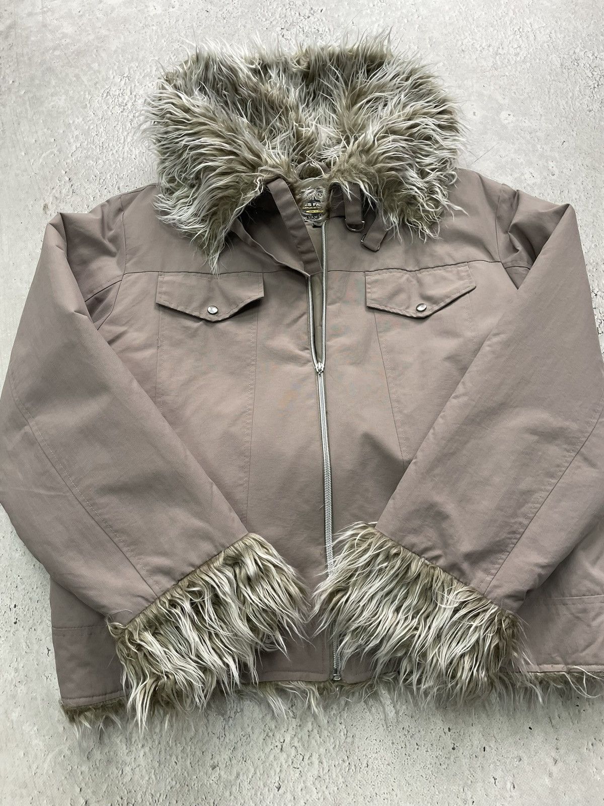 If Six Was Nine Rare fur jacket if six was nine cropped bomber y2k Size US M / EU 48-50 / 2 - 8 Thumbnail