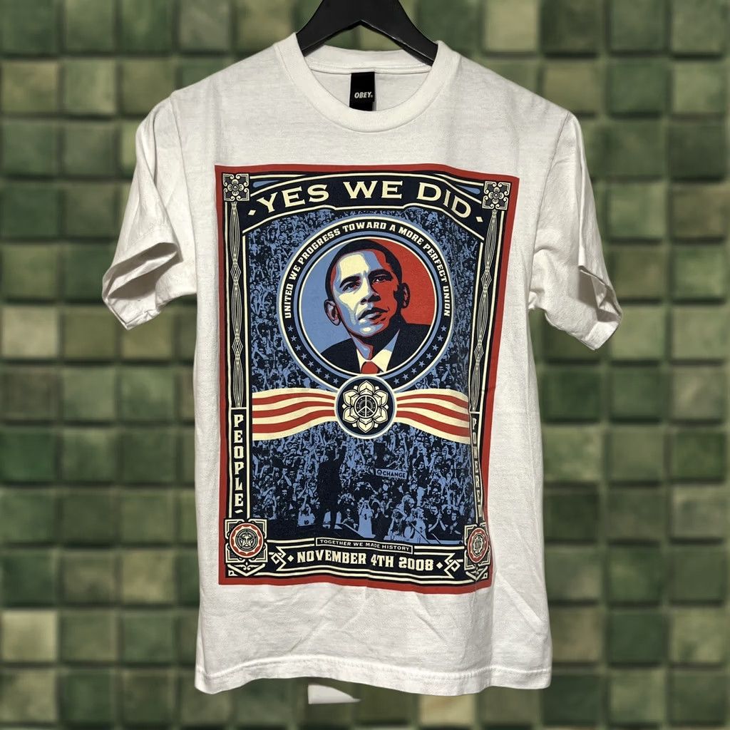 Obey OBEY Obama Yes We Did Shirt Shepard Fairey Art USA S Size US S / EU 44-46 / 1 - 1 Thumbnail