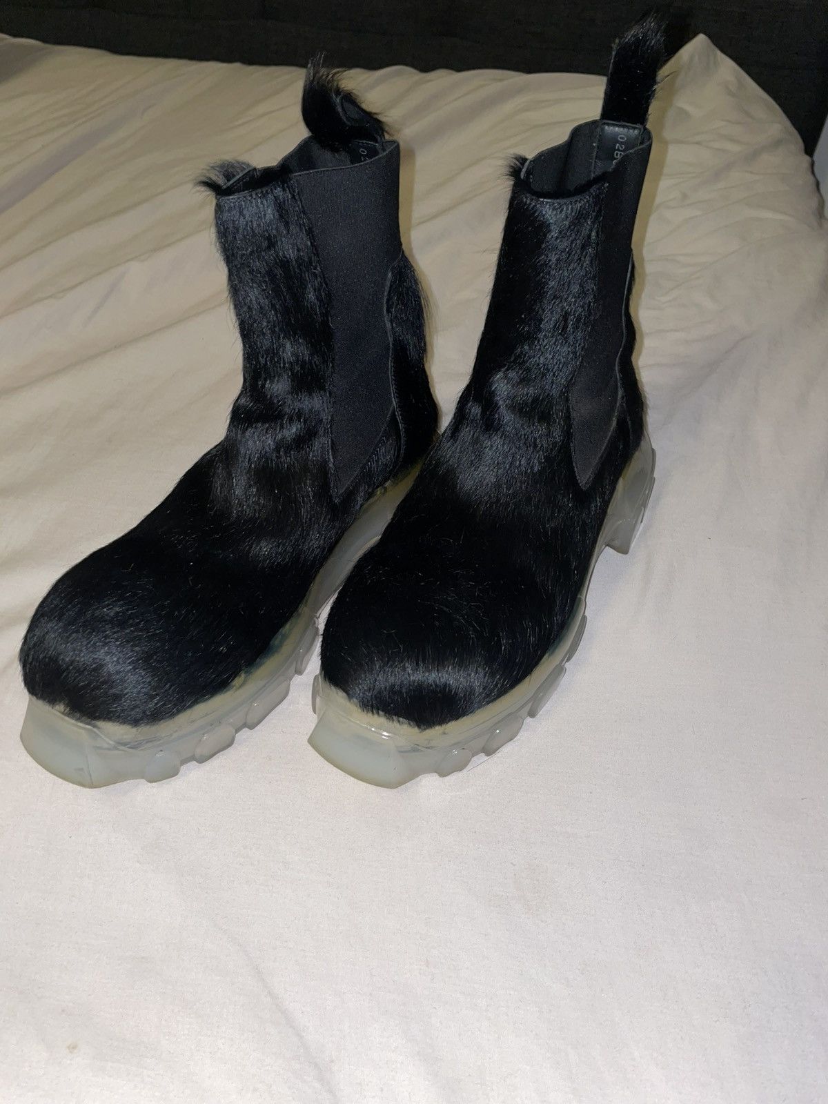 Rick Owens Rick Owens fur bozo tractor boots Size US 7 / EU 40 - 1 Thumbnail