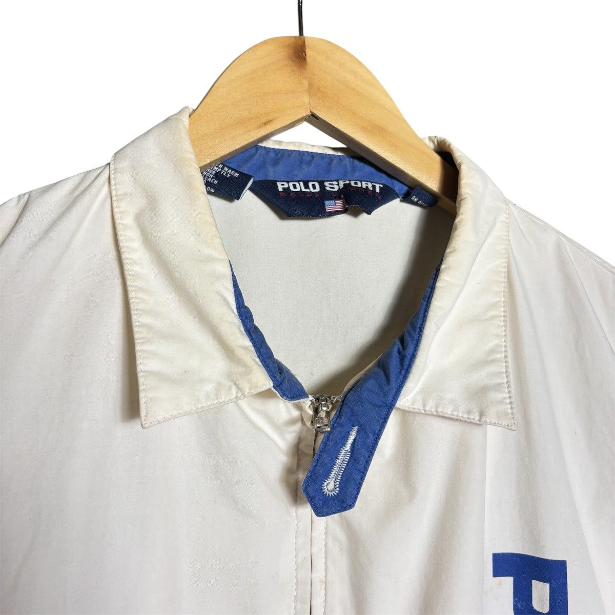 Polo Ralph Lauren × Vintage Vintage 90s Polo Sport Ralph Lauren Logo Bomber Jacket Size US XL / EU 56 / 4 - 4 Thumbnail