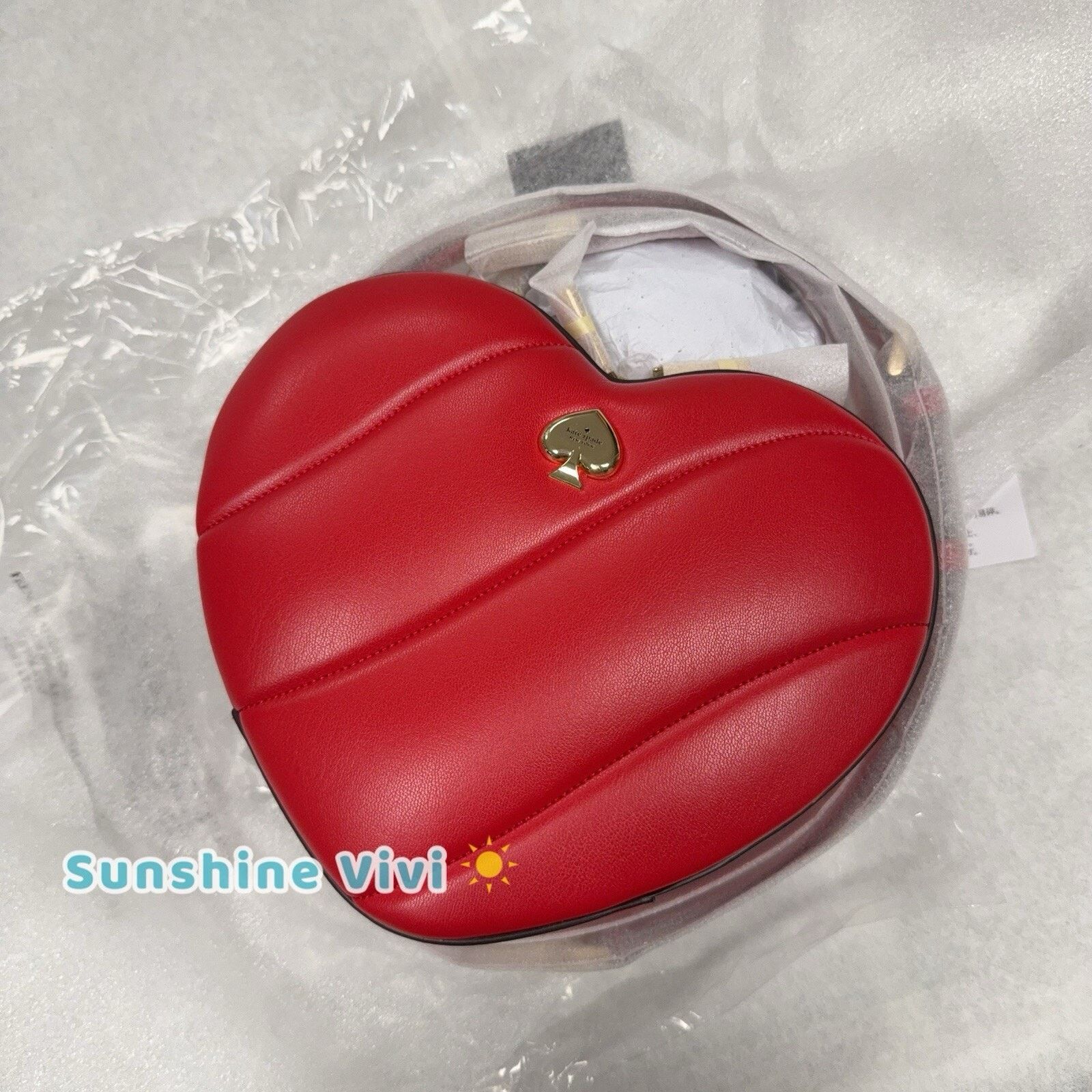 Kate Spade NWT Kate Spade Love Shack Heart Crossbody Ruby Red KK191 Size ONE SIZE - 1 Thumbnail