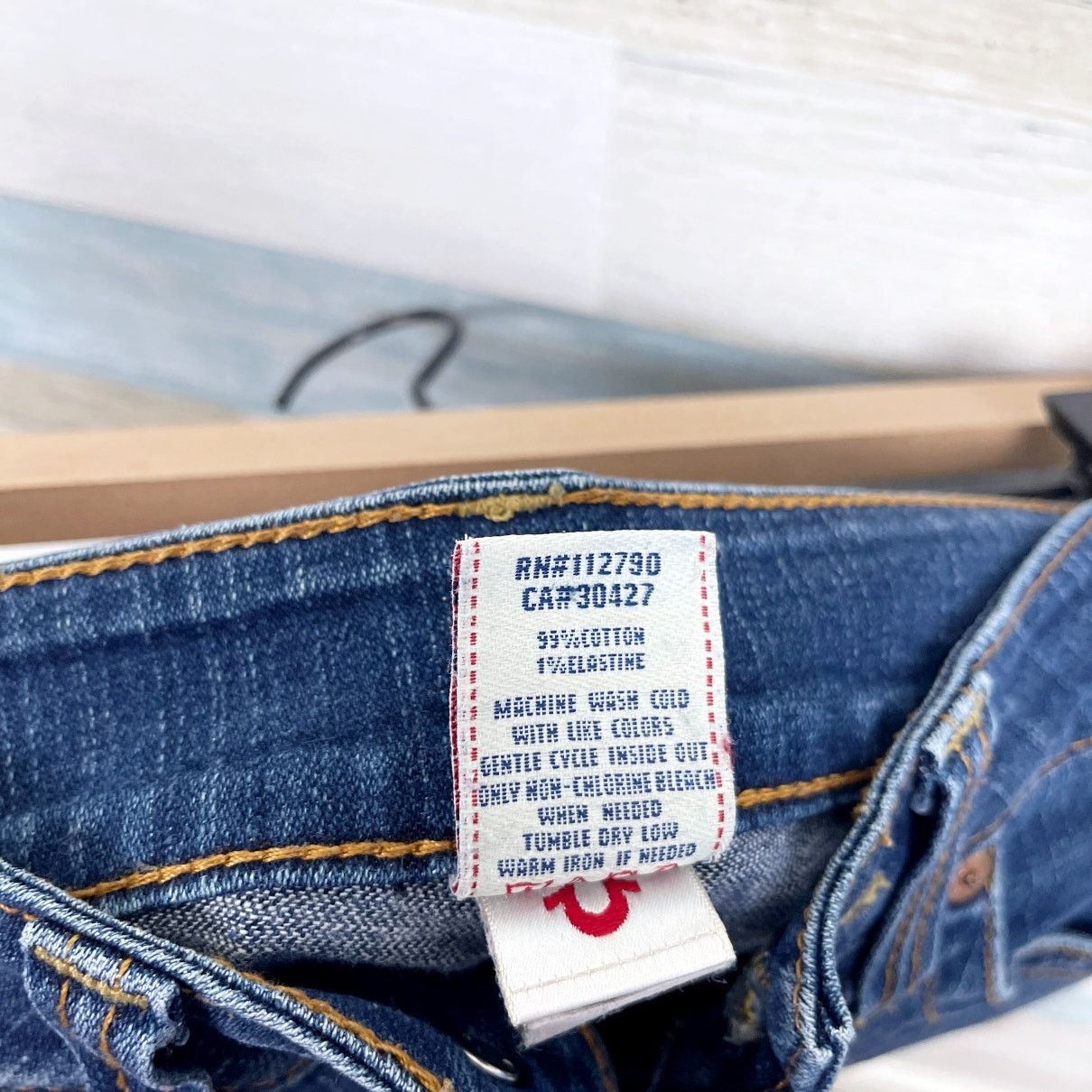 True Religion True Religion Joey Horseshoe Logo Jeans Dark Wash Womens 26 Size 26" / US 2 / IT 38 - 8 Thumbnail
