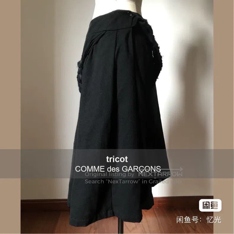 Comme des Garcons Comme Des Garcons size M Braided Black Wool Skirt Size 23" - 5 Thumbnail