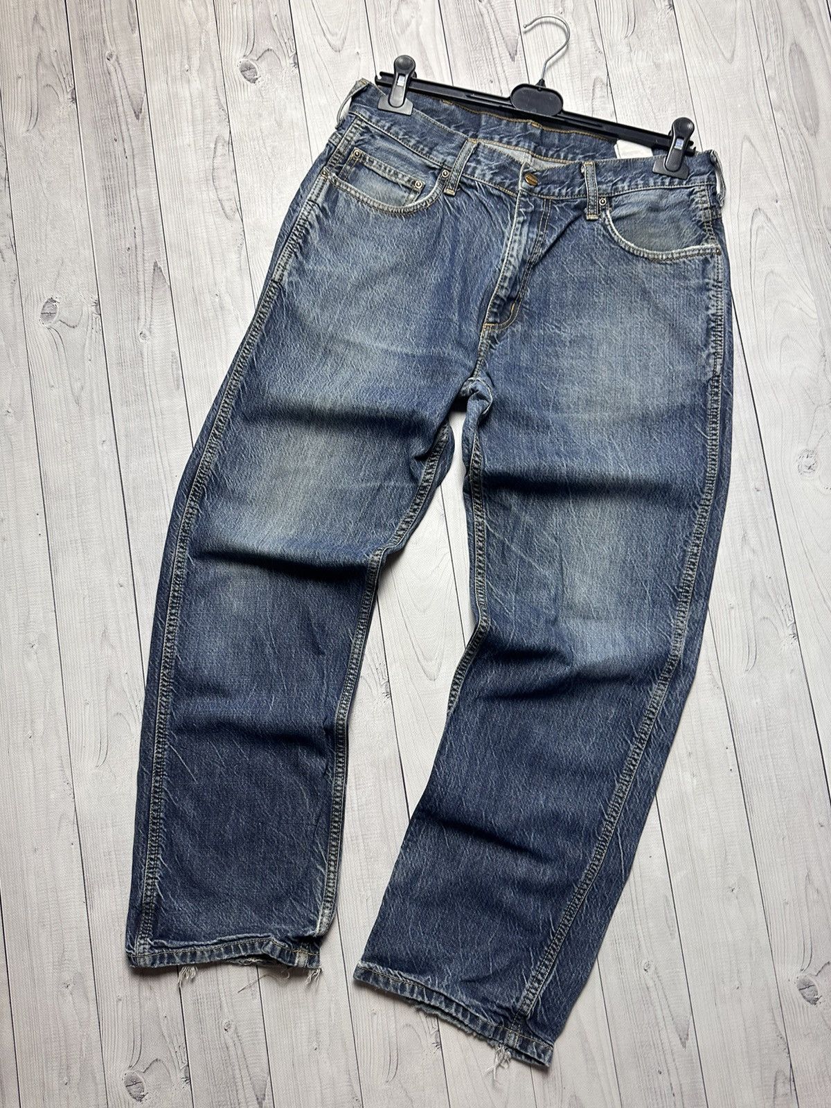 Carhartt × Carhartt Wip × Vintage Vintage Carhartt Wip denim distressed pants size W31 Size US 31 - 2 Thumbnail