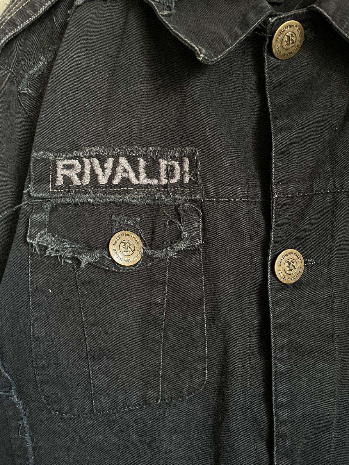 Japanese Brand Baggy Vintage Y2k Opium Style Rivaldi Shirt Adult Biker Size US M / EU 48-50 / 2 - 6 Thumbnail
