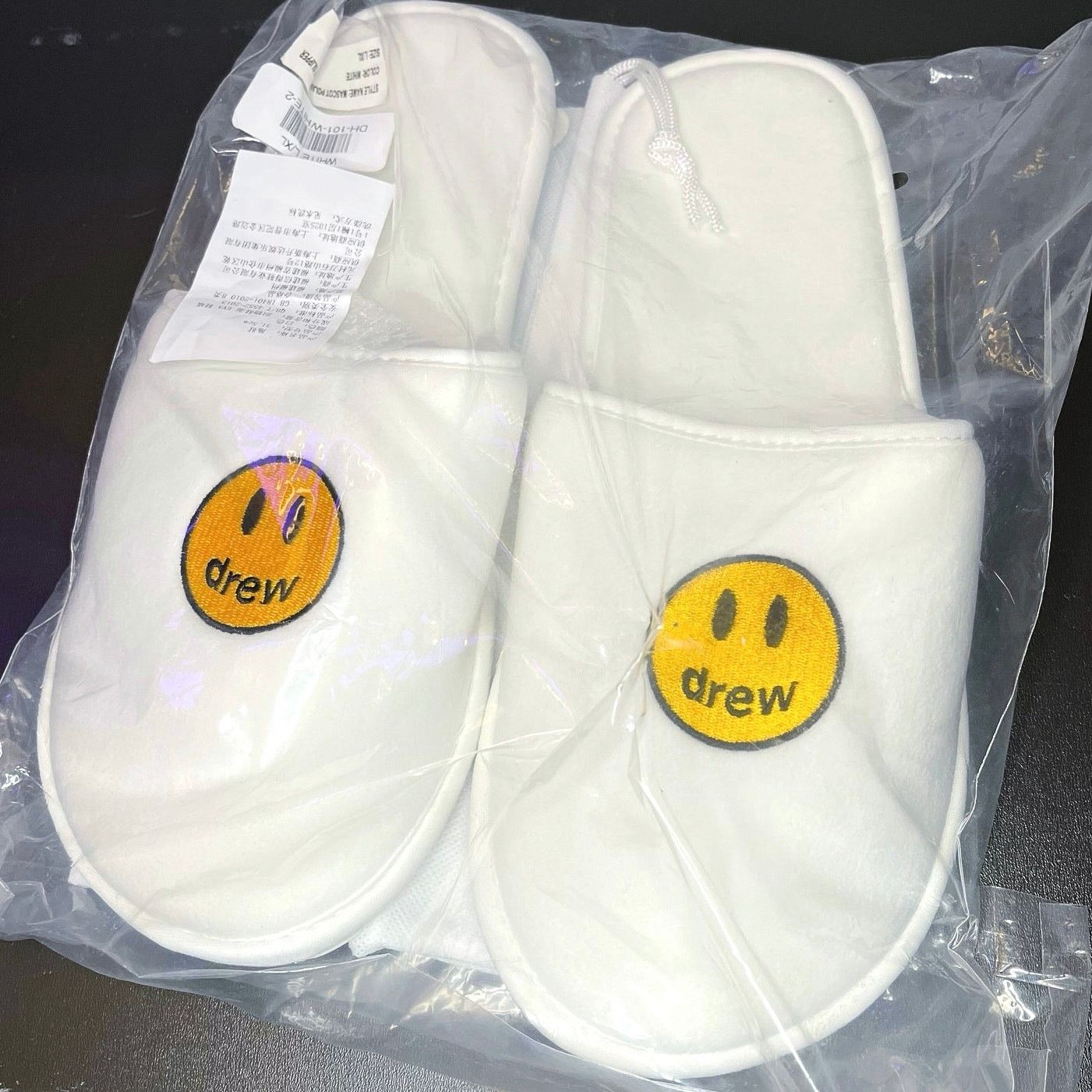 White XL Drew House Slippers Brand New Drew House Mascot Slippers in Original... | Depop main image 4