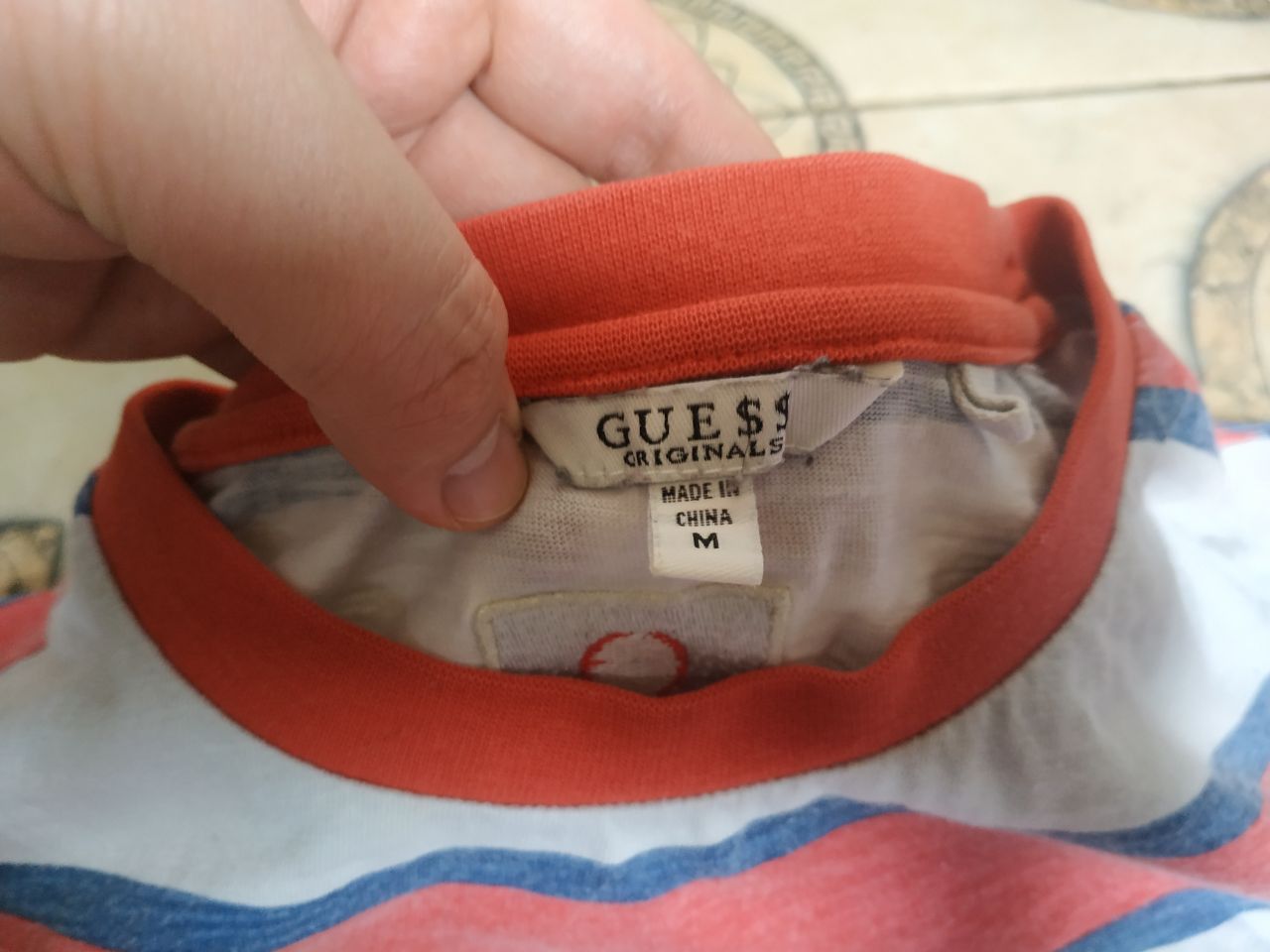 A$AP Rocky × Guess Guess Originals x ASAP Rocky GUE$$ Japan Striped T-Shirt Size US M / EU 48-50 / 2 - 7 Thumbnail