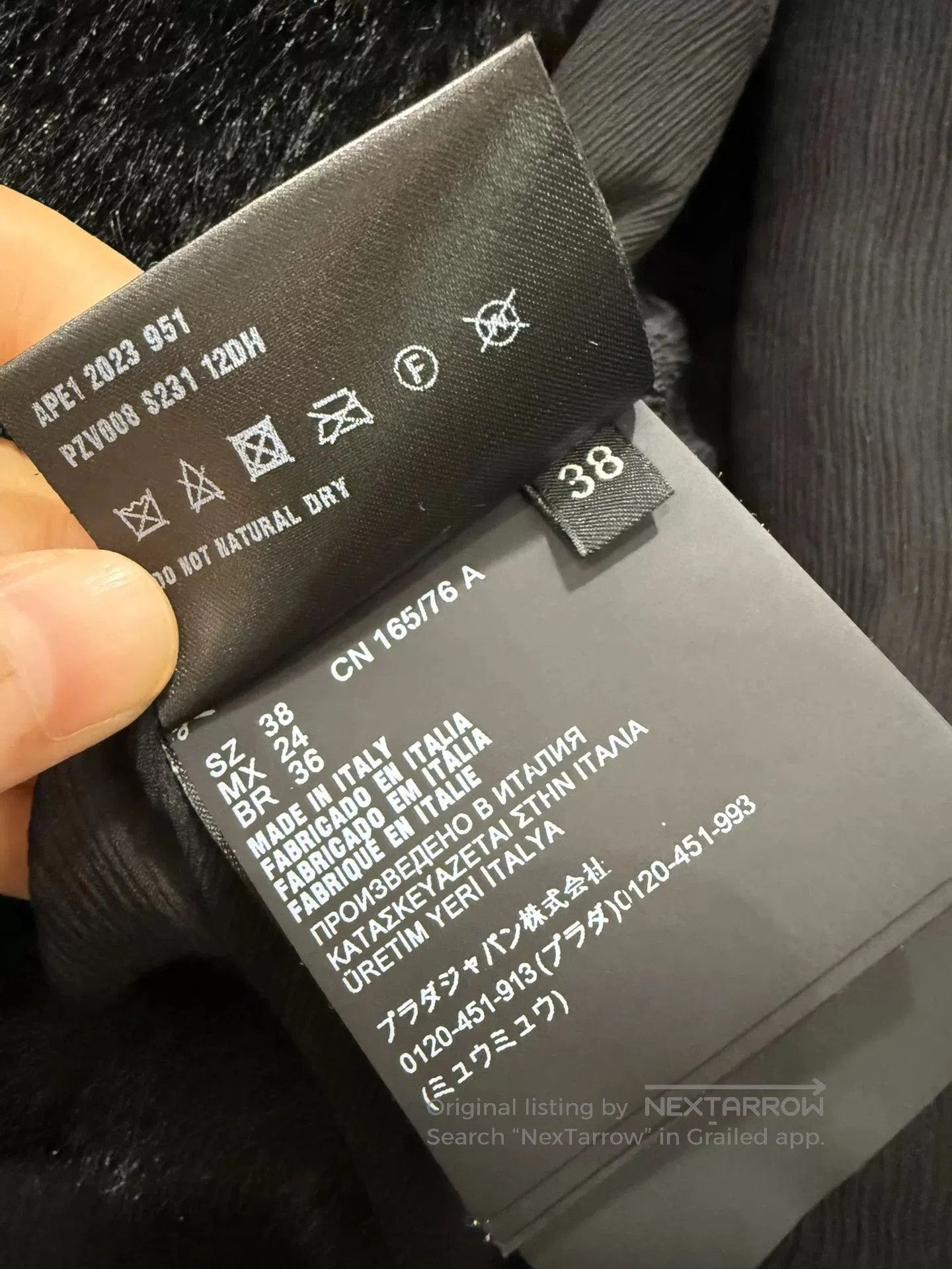 Prada Prada Aspen Black Short Coat. Size S / US 4 / IT 40 - 6 Thumbnail