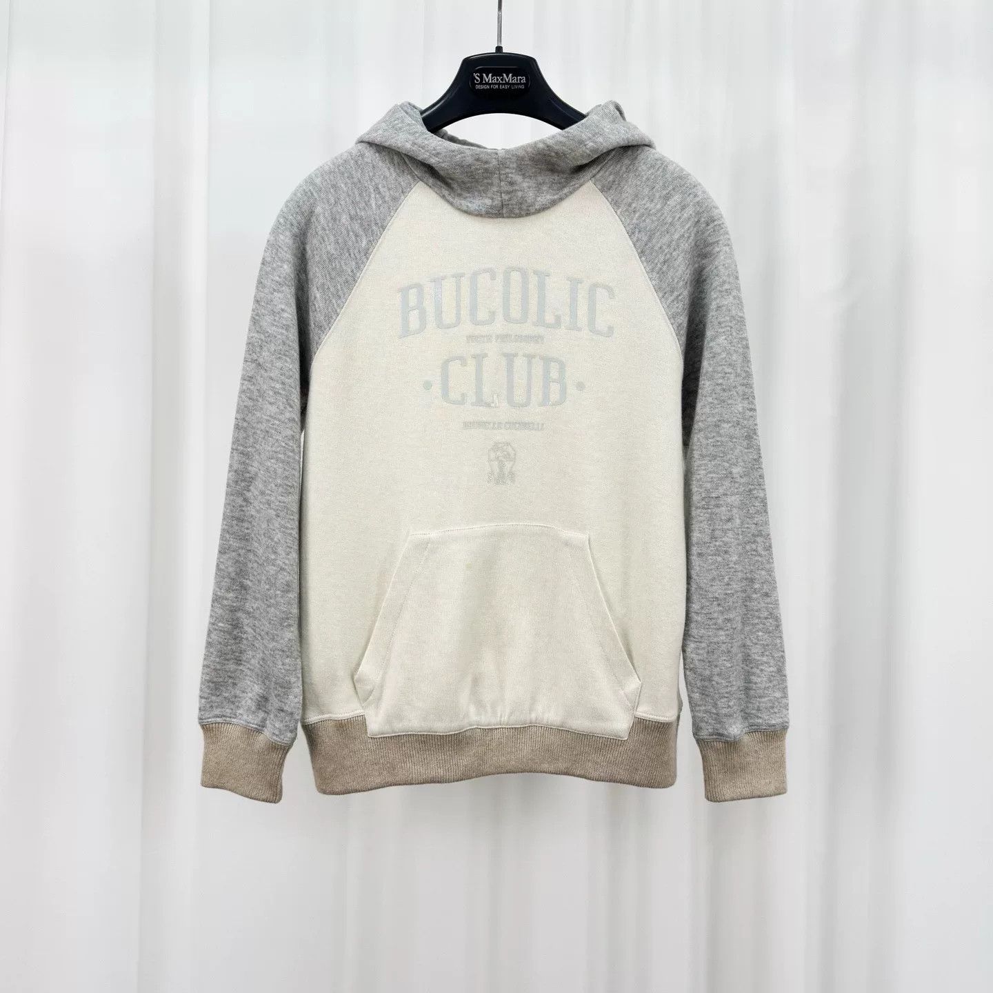 Brunello Cucinelli Brunello Cucinelli Letter Print Cashmere Hoodie Size M / US 6-8 / IT 42-44 - 1 Thumbnail