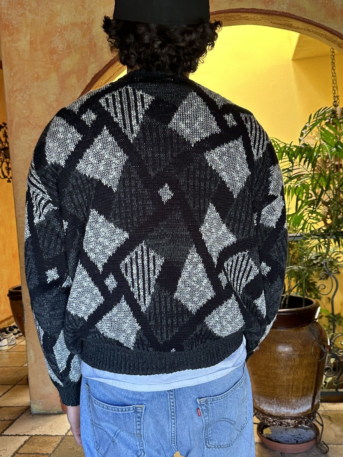 Point Zero × Vintage Vintage 90s Coogi Style Knit Sweater Large Grunge Size US L / EU 52-54 / 3 - 4 Thumbnail