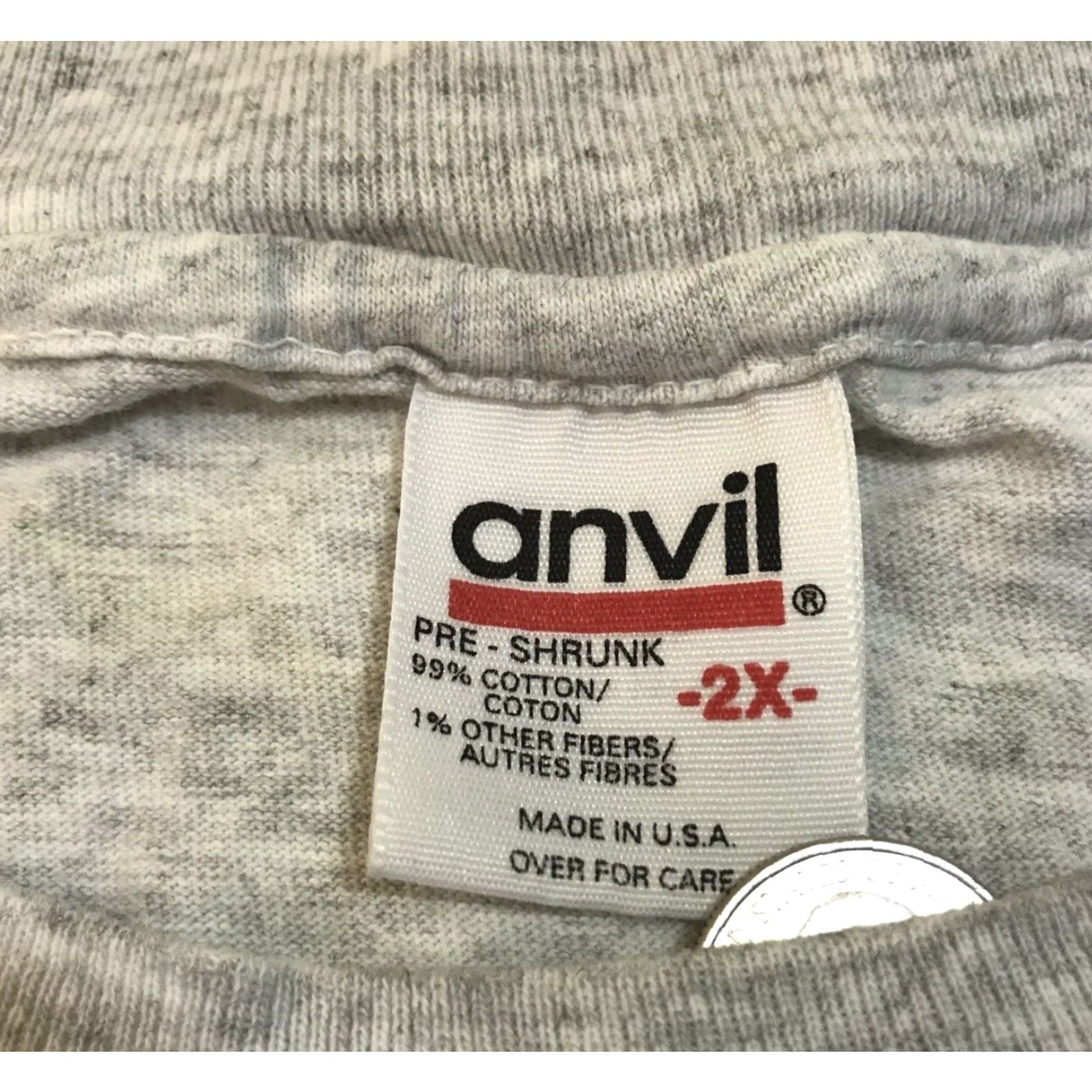 Anvil VINTAGE National Baseball Hall of Fame Cooperstown 90s T Shirt | MLB Graphic Tee | Gray | XL | Short Sleeve | Cotton | Anvil Size US XL / EU 56 / 4 - 4 Thumbnail