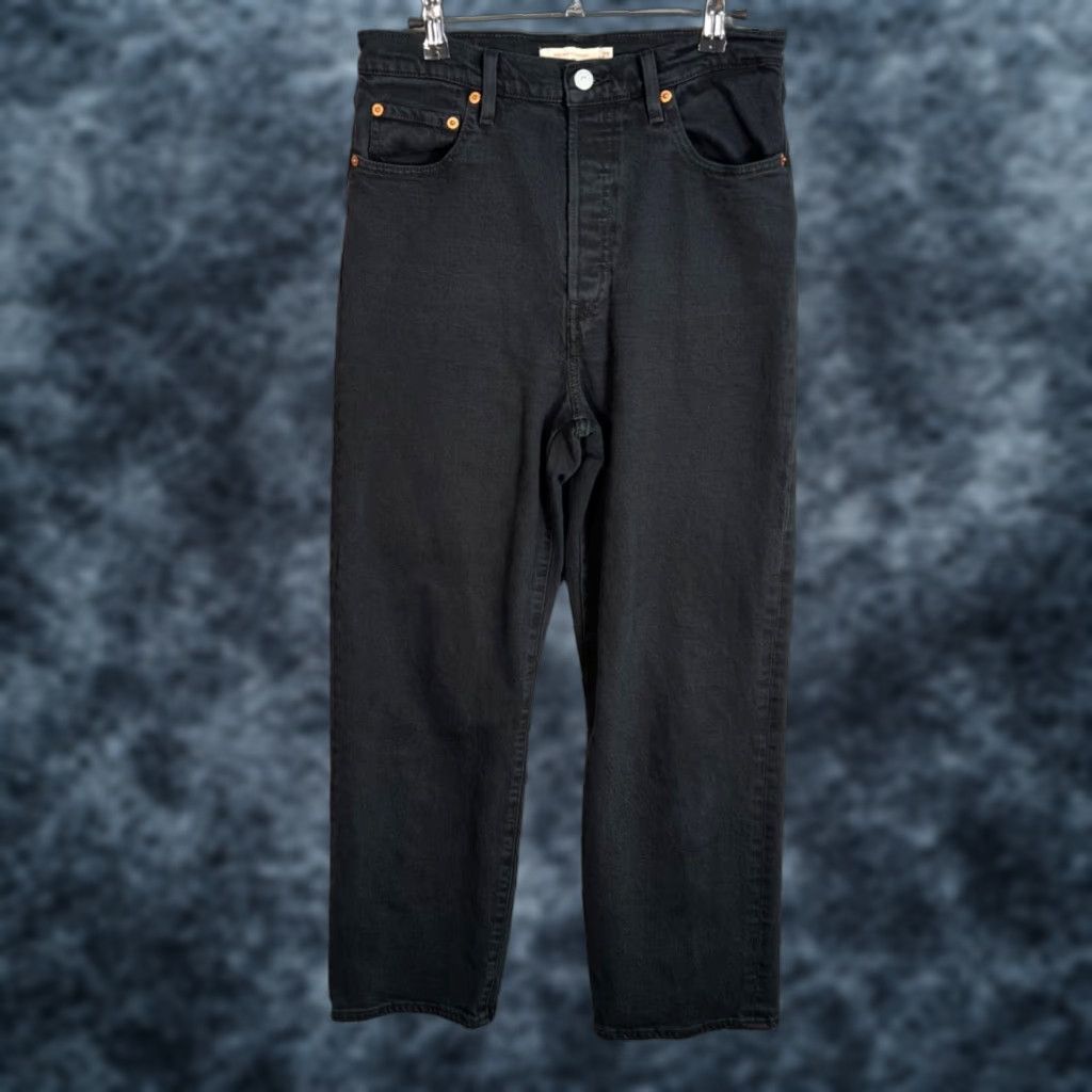 Levi's Levis Womens Jeans Ribcage Straight Black Denim Cotton Blend Size 29 Size 29" - 1 Thumbnail