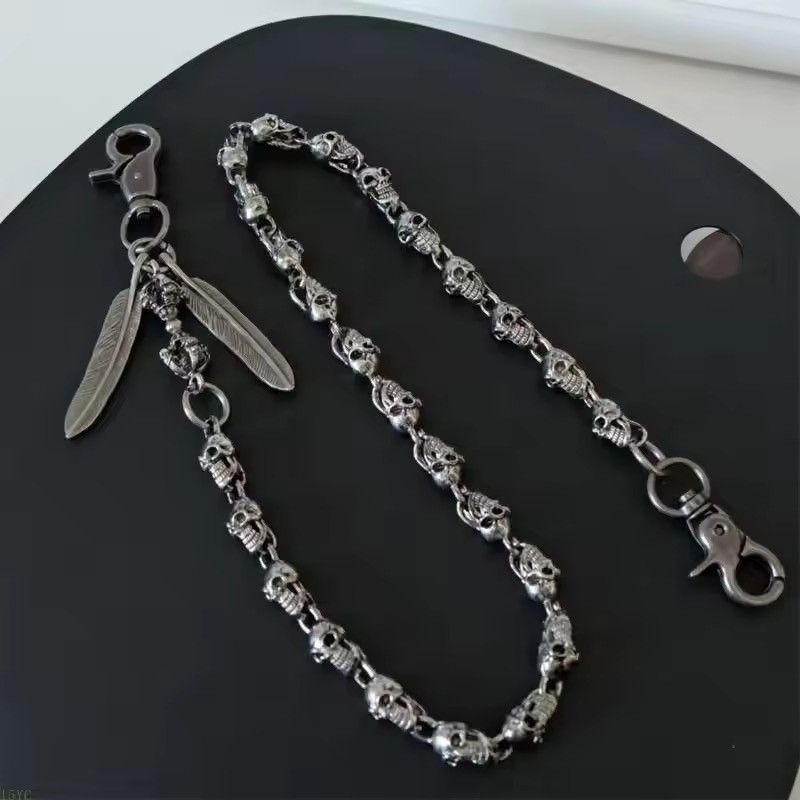 Vintage Metal Skull Hook wallet jeans chain accessories Size ONE SIZE - 2 Thumbnail