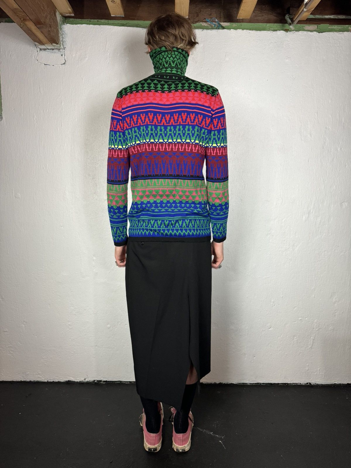 Alexander McQueen Alexander McQueen Turtle neck / mask sweater Size US M / EU 48-50 / 2 - 3 Thumbnail