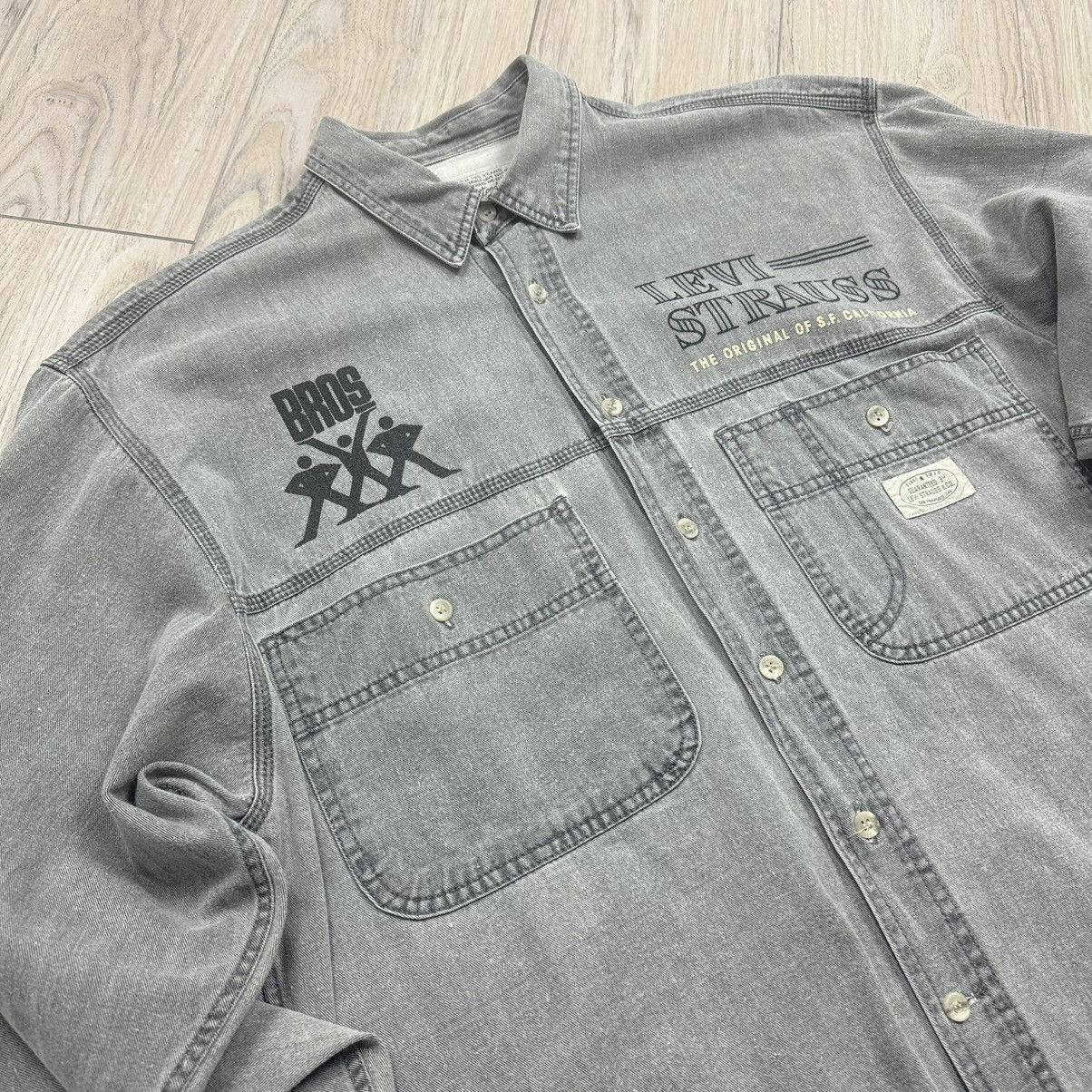 Levi's Vintage Y2K Levi’s BROS Staff Button Up Shirt Size US M / EU 48-50 / 2 - 3 Thumbnail