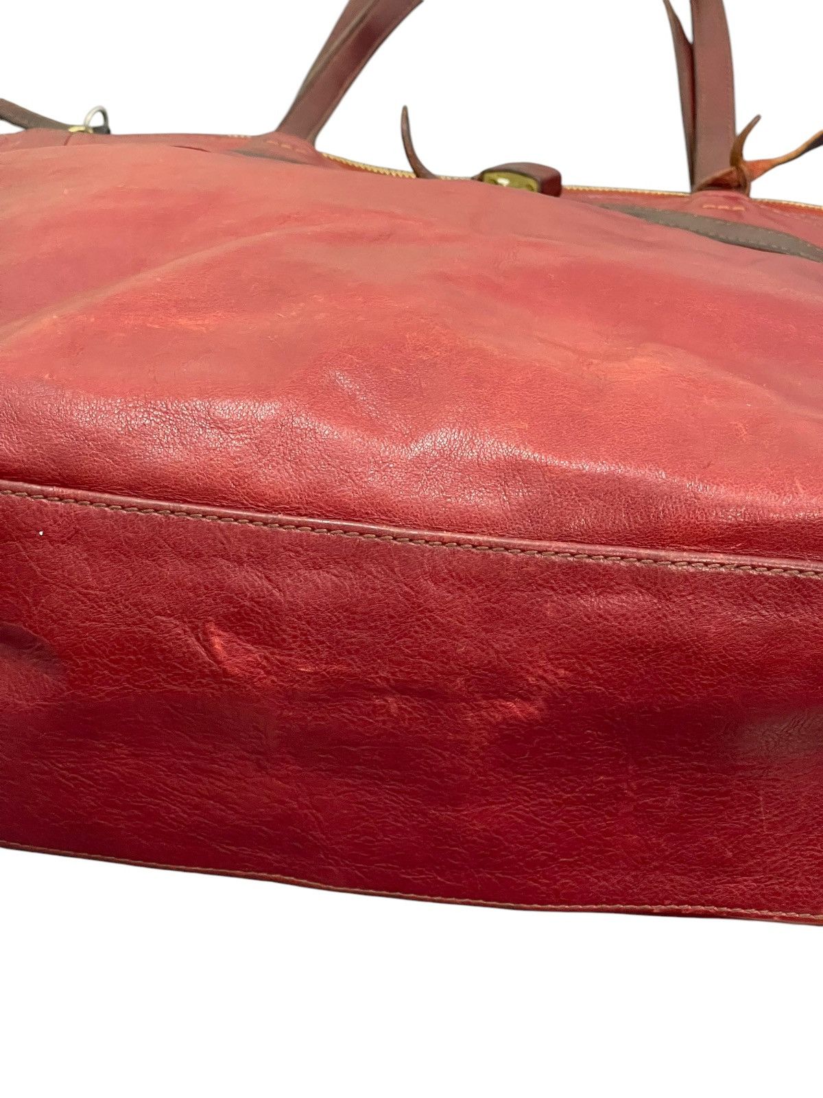 Genuine Leather Full Leather Genten Japan Tote Shoulder Bag 1🟩3 Size ONE SIZE - 8 Thumbnail