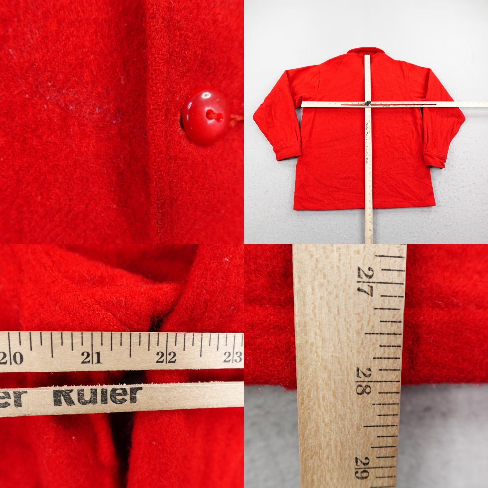 Vintage Vintage Boy Scouts Of America Jacket Mens 40 Red Wool Official Scout 60s Shacket Size US XXS / EU 40 - 8 Thumbnail