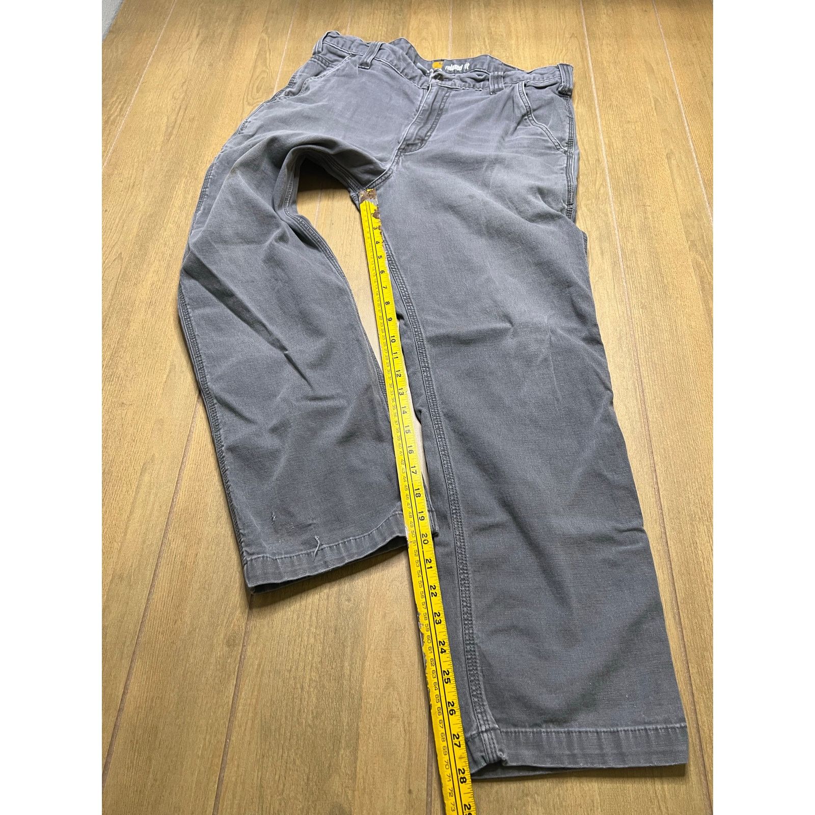 Carhartt Carhartt Distress Carpenter Relaxed Gray Men Sz 36x30 Pants Size US 36 / EU 52 - 7 Thumbnail