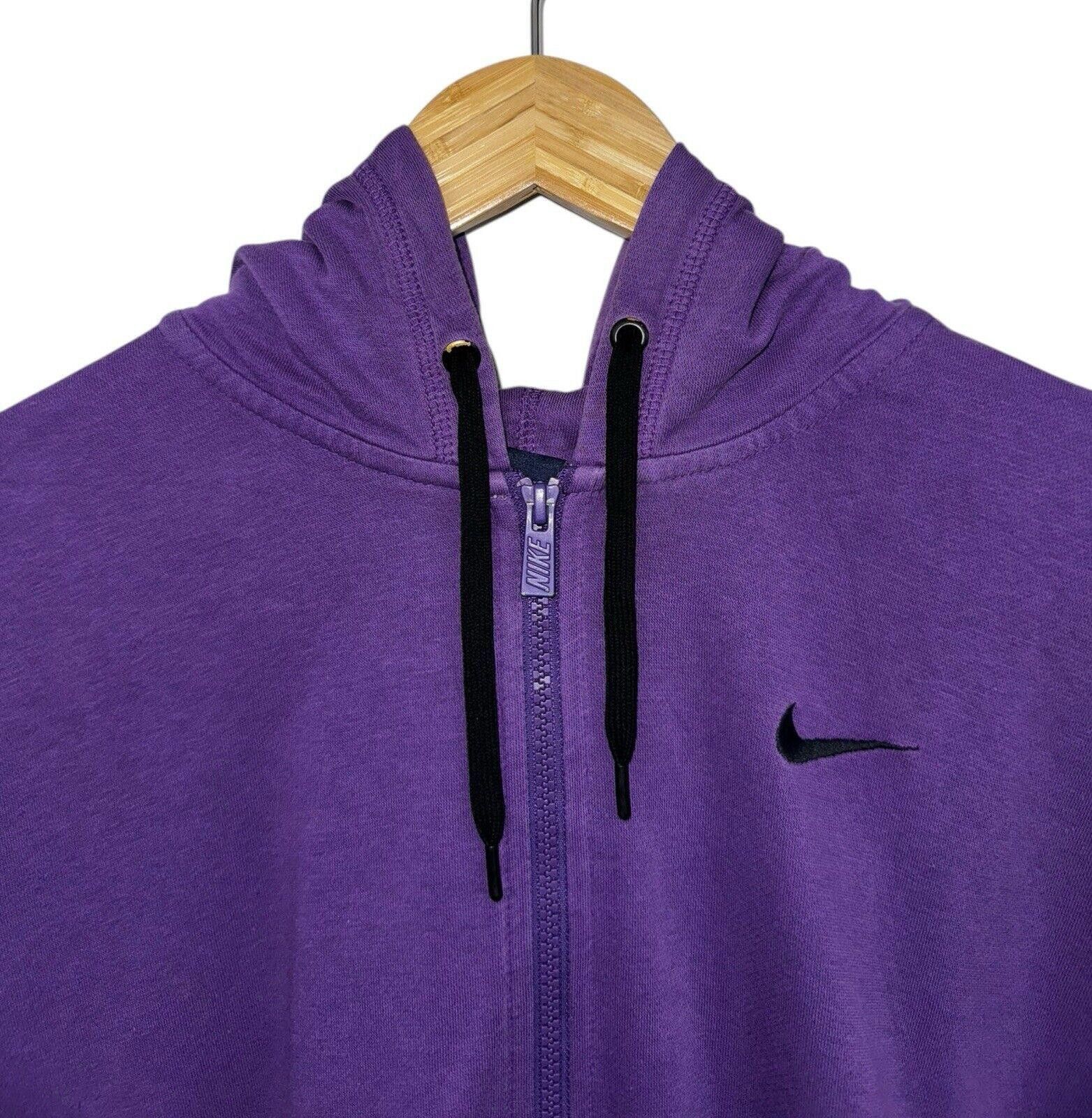 Nike Vintage Nike Y2K Plum Purple Full Zip Hoodie Sz L RARE Size US 34 / EU 50 - 2 Thumbnail