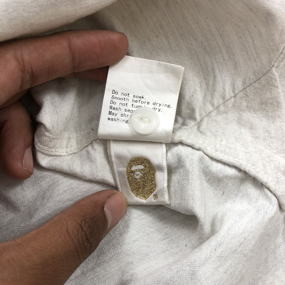 Bape × Japanese Brand 2000s A Bathing Ape Bape Double Pocket Flannel Shirt Size US L / EU 52-54 / 3 - 6 Thumbnail