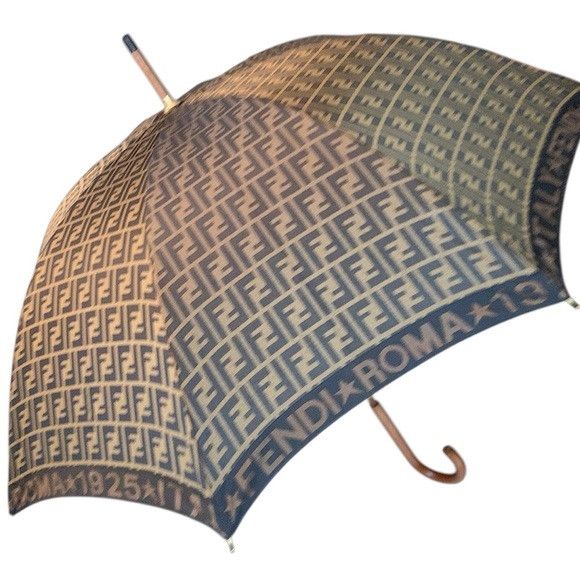 Fendi Vintage Fendi Zucca Double F Pattern Nylon Umbrella Size ONE SIZE - 1 Thumbnail