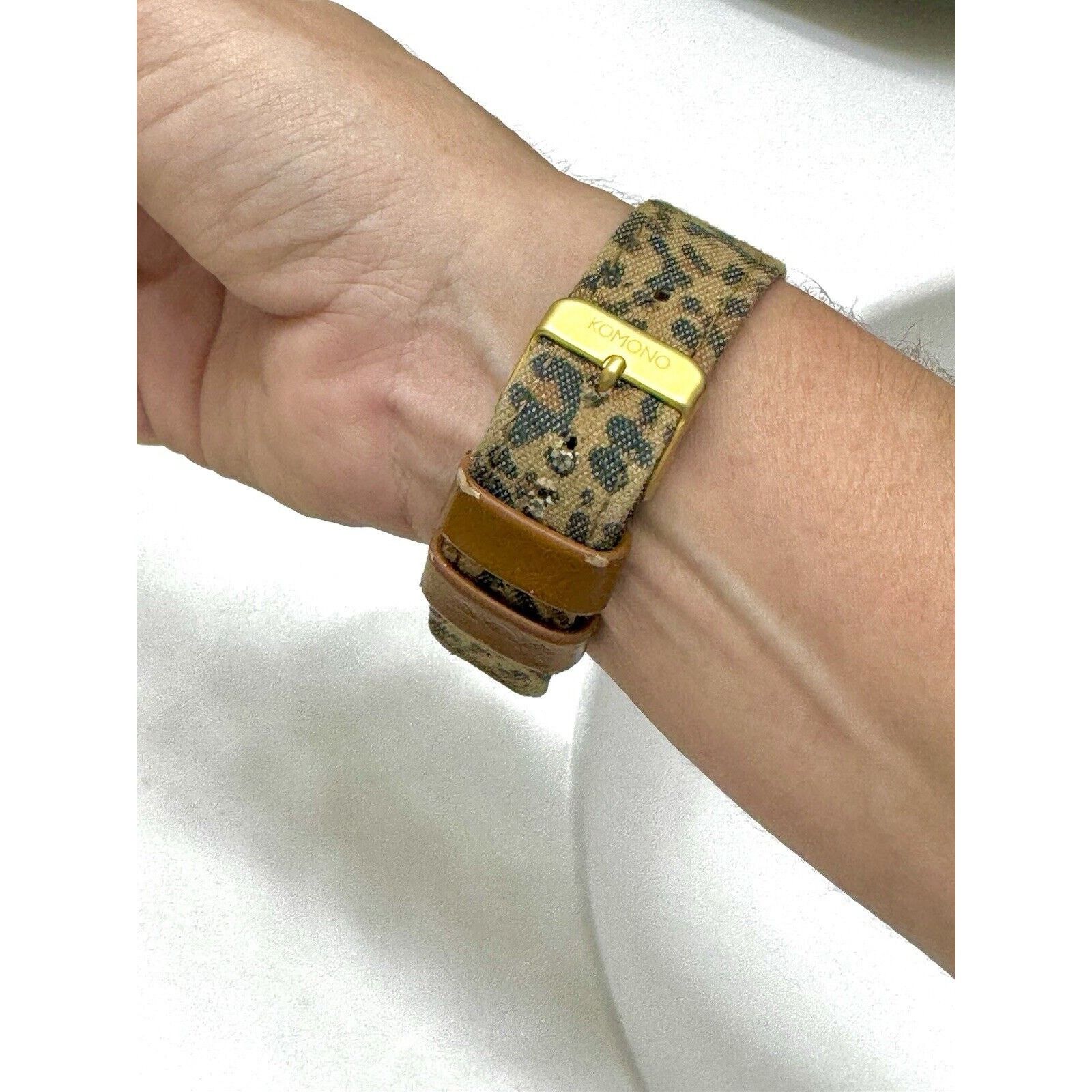 Komono Komono Ladies Watch - “Wizard” w. Leopard Print Strap Size ONE SIZE - 6 Thumbnail