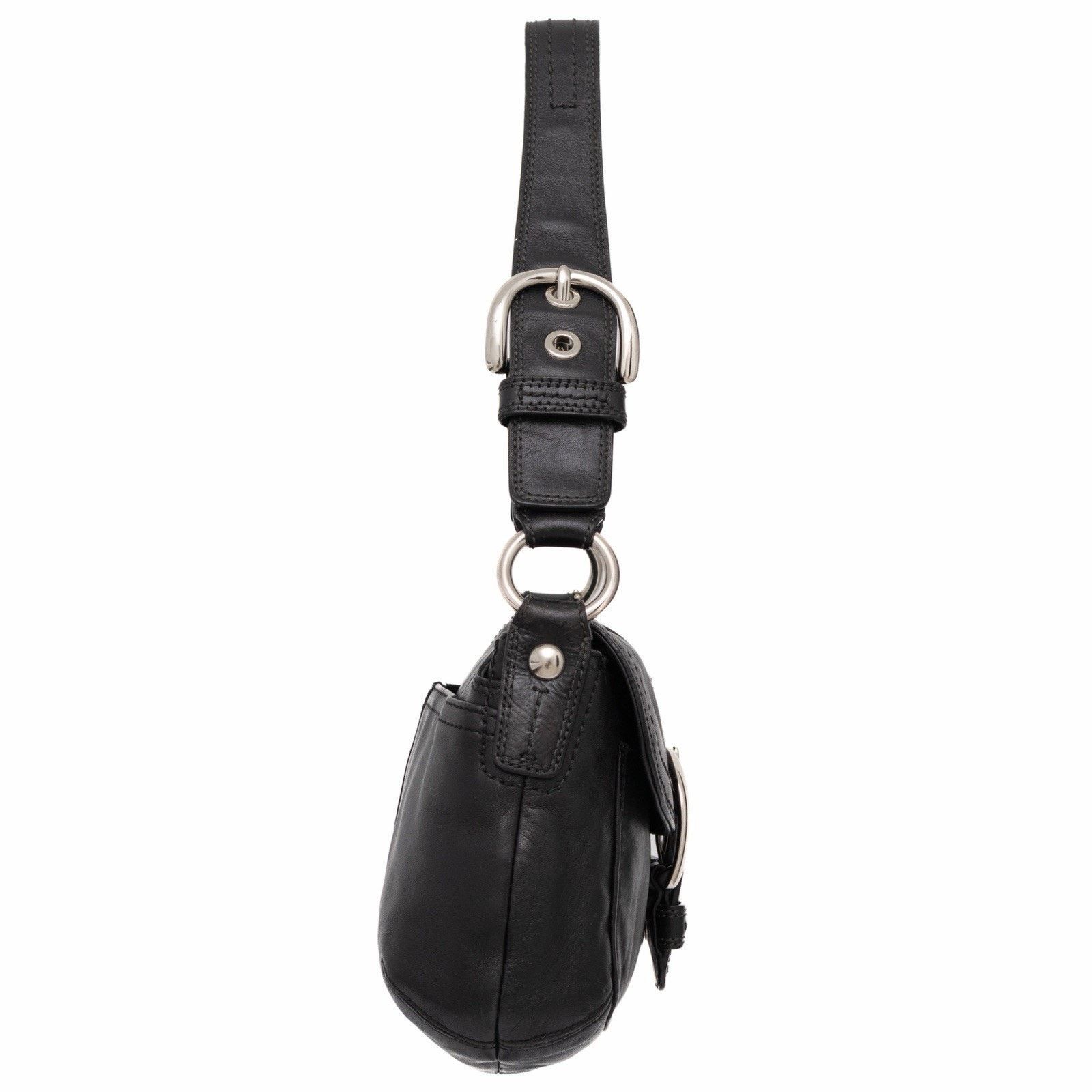 Coach Coach Medium Soho F13105 Y2K Black Leather Flap Shoulder Bag Size ONE SIZE - 5 Thumbnail