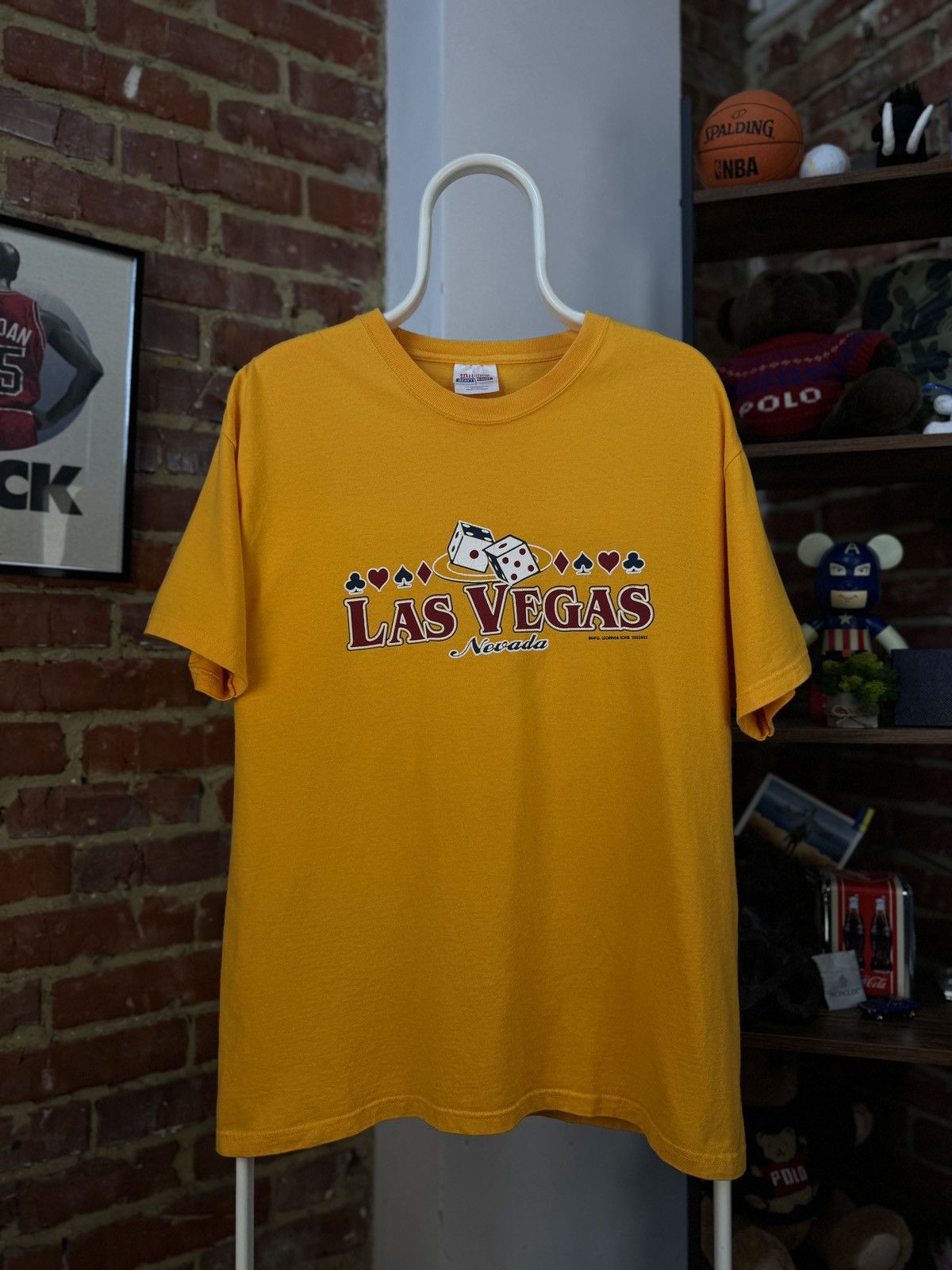 Hanes × Vintage LAS VEGAS Nevada Hanes Vintage Yellow T-Shirt Size US L / EU 52-54 / 3 - 1 Thumbnail