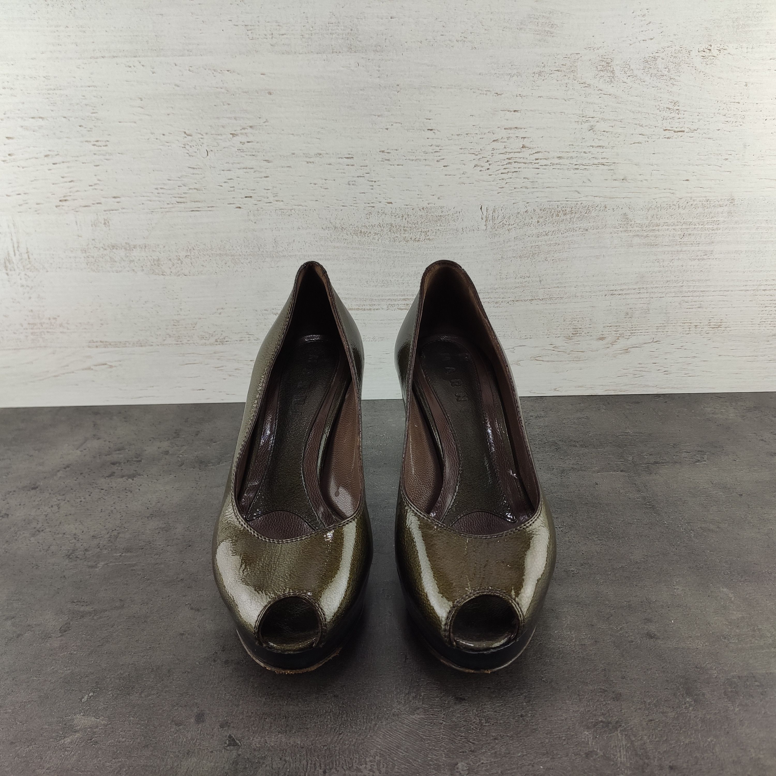 Marni Marni green patent leather heels 37.5 Size US 7.5 / IT 37.5 - 3 Thumbnail