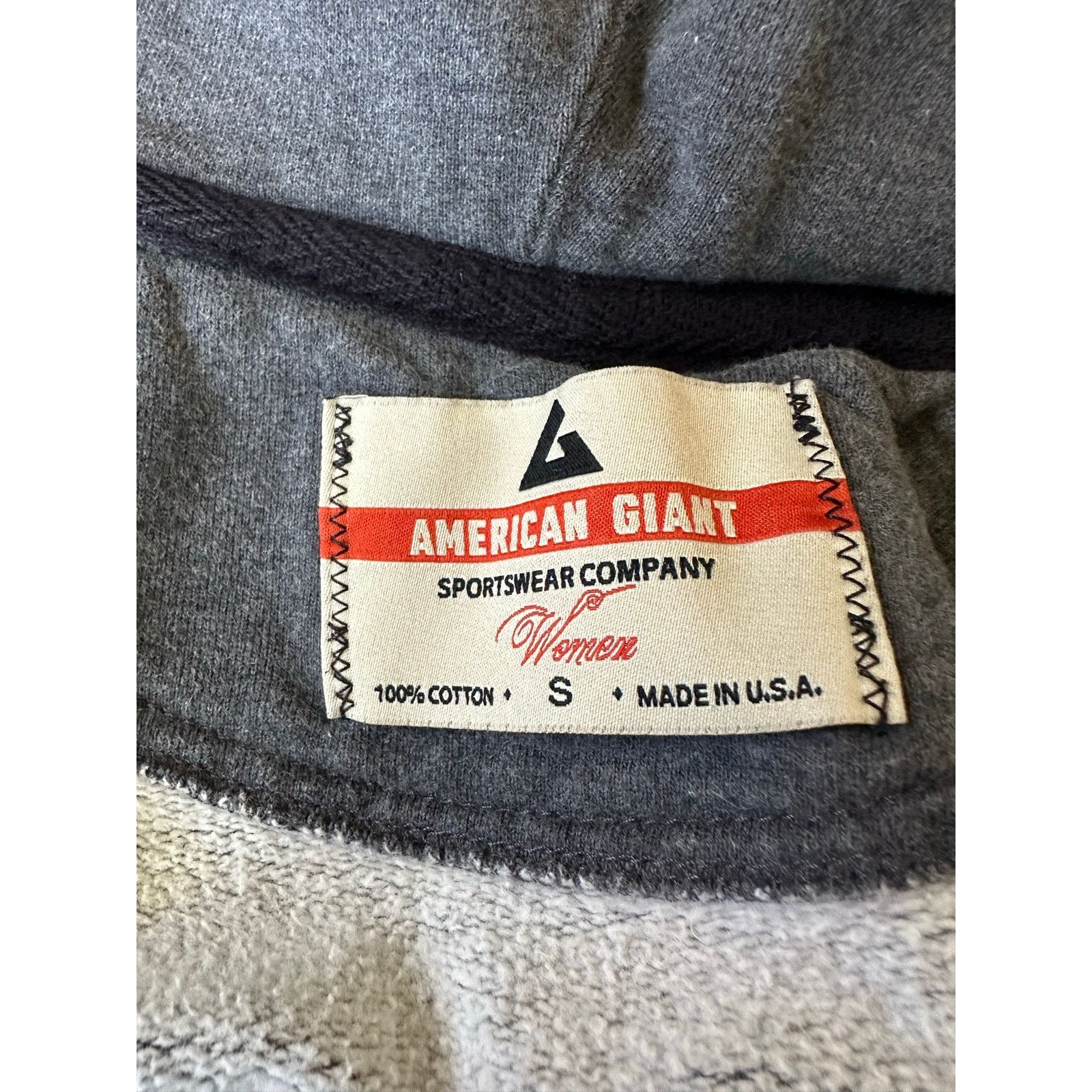 American Giant American Giant Women's Small Gray Hoodie Heavy Cotton Adult Size S / US 4 / IT 40 - 2 Thumbnail