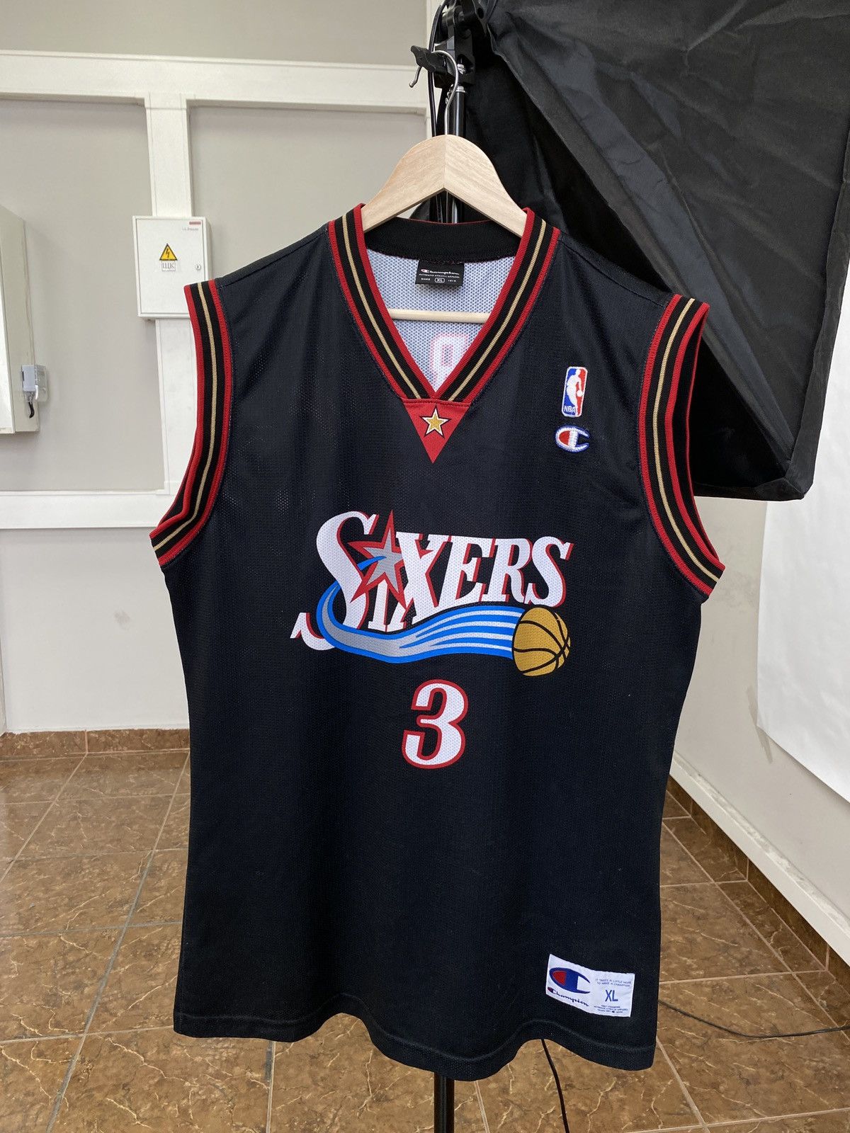 Champion sixers jersey on sale