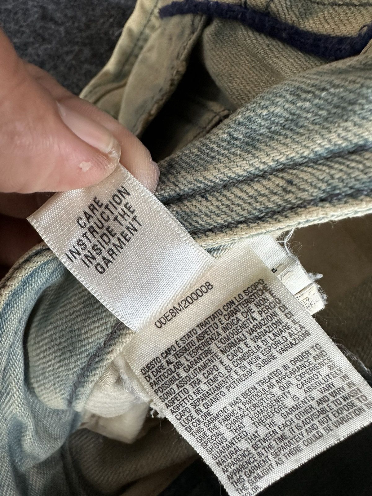 Diesel Diesel Biker Denim Dirty Mudwash Paint Design 30x34 D521 Size US 29 - 17 Thumbnail
