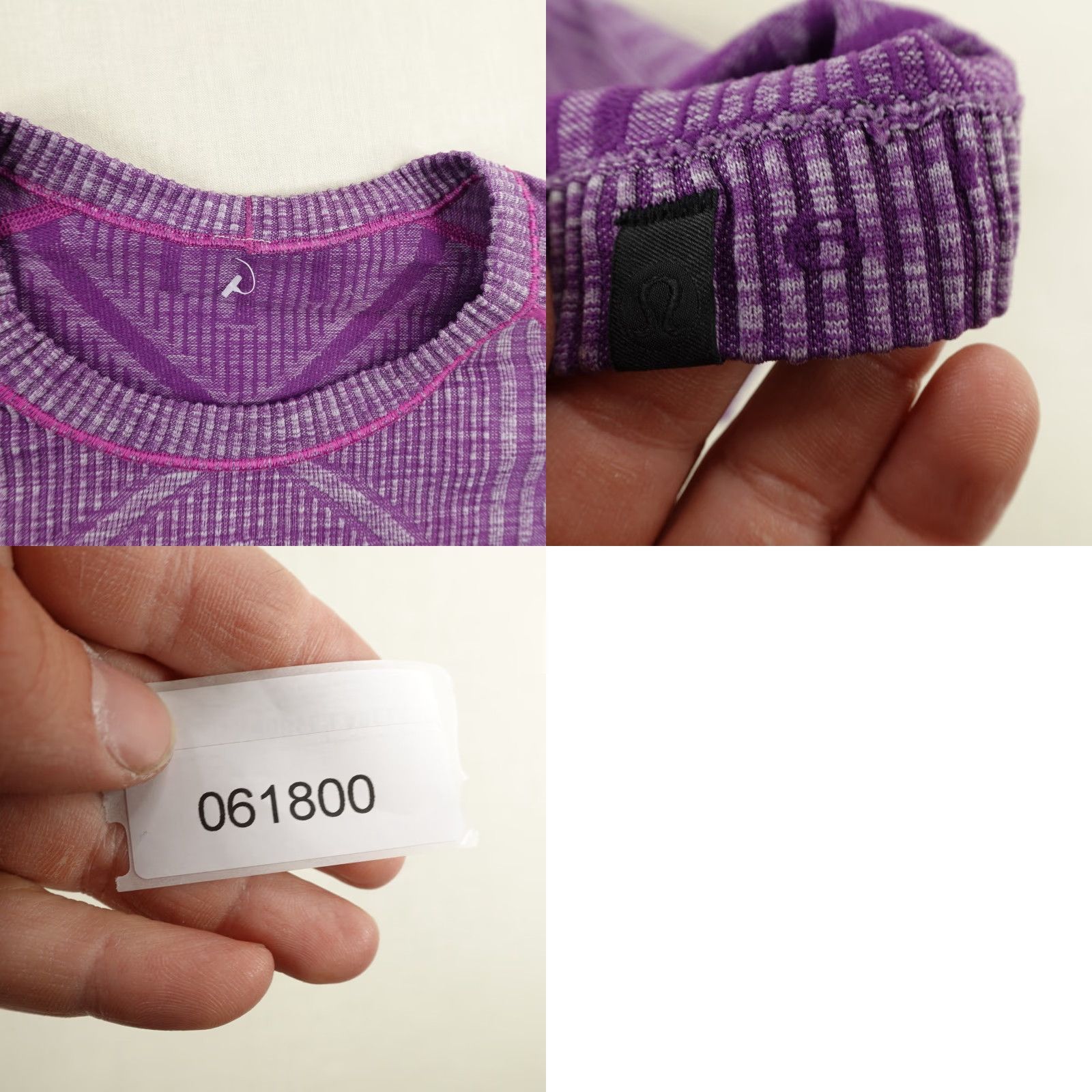 Lululemon Lululemon Shirt Womens 6 Ultra Violet Purple Rest Less Seamless Athletic Top Crew Neck Raglan Sleeve Size M / US 6-8 / IT 42-44 - 8 Thumbnail