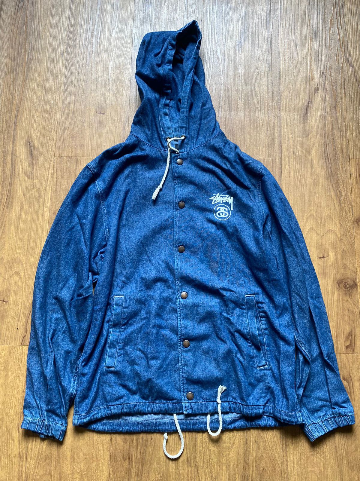 Stussy × Vintage Vintage Stussy Denim Outwear Size US XL / EU 56 / 4 - 1 Thumbnail