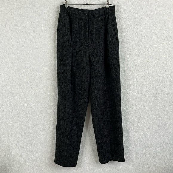 Giorgio Armani Giorgio Armani Wool Pinstriped High Waisted VTG 90s Pants Tr Size 30" / US 8 / IT 44 - 2 Thumbnail