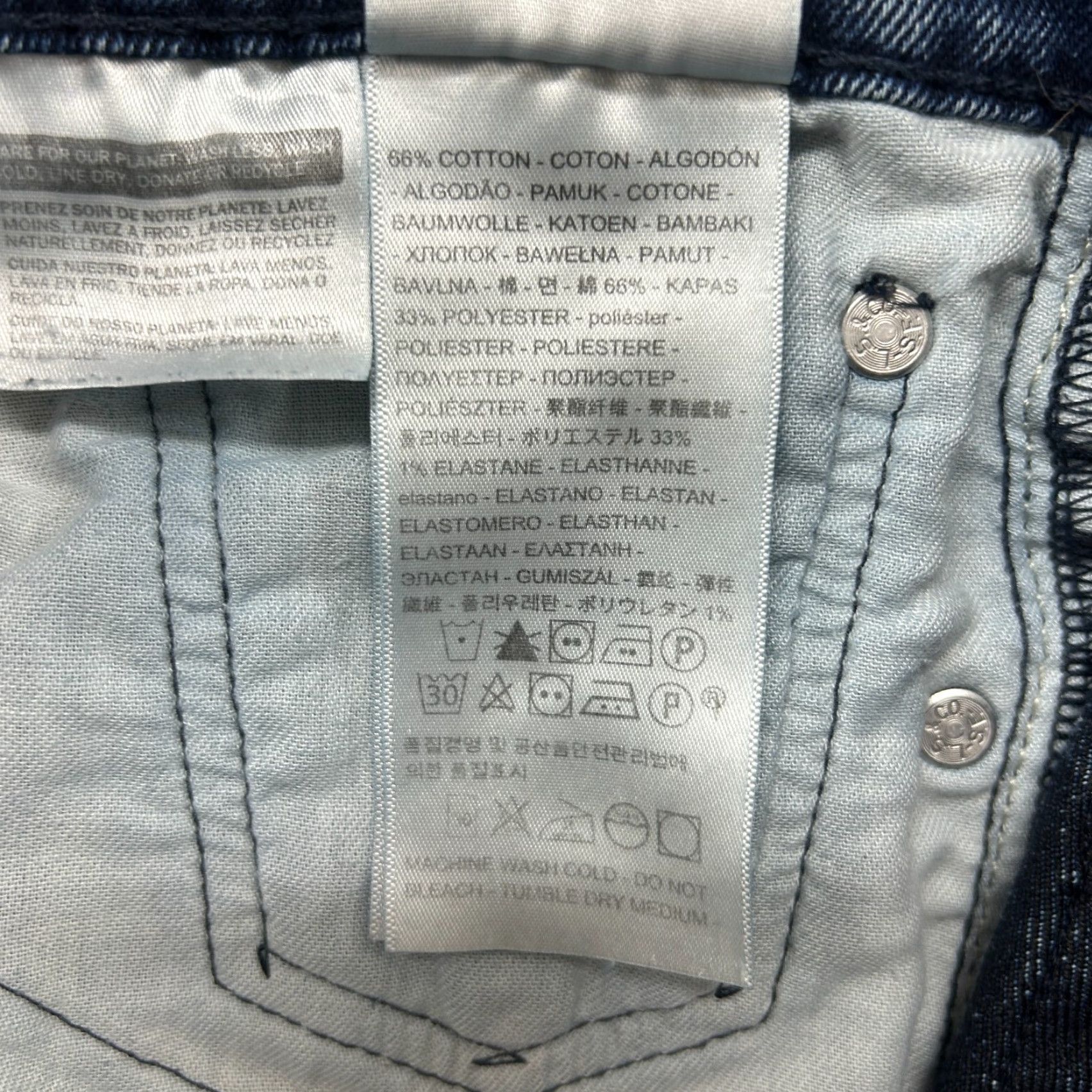 Levi's VINTAGE? No — Levis 511 Jeans Mens 29x30 Blue Skinny Leg Slim Fit Dark Wash Stretch Cotton Denim 5-Pocket Modern Levi's 511 Mens Jeans Size US 29 - 6 Thumbnail